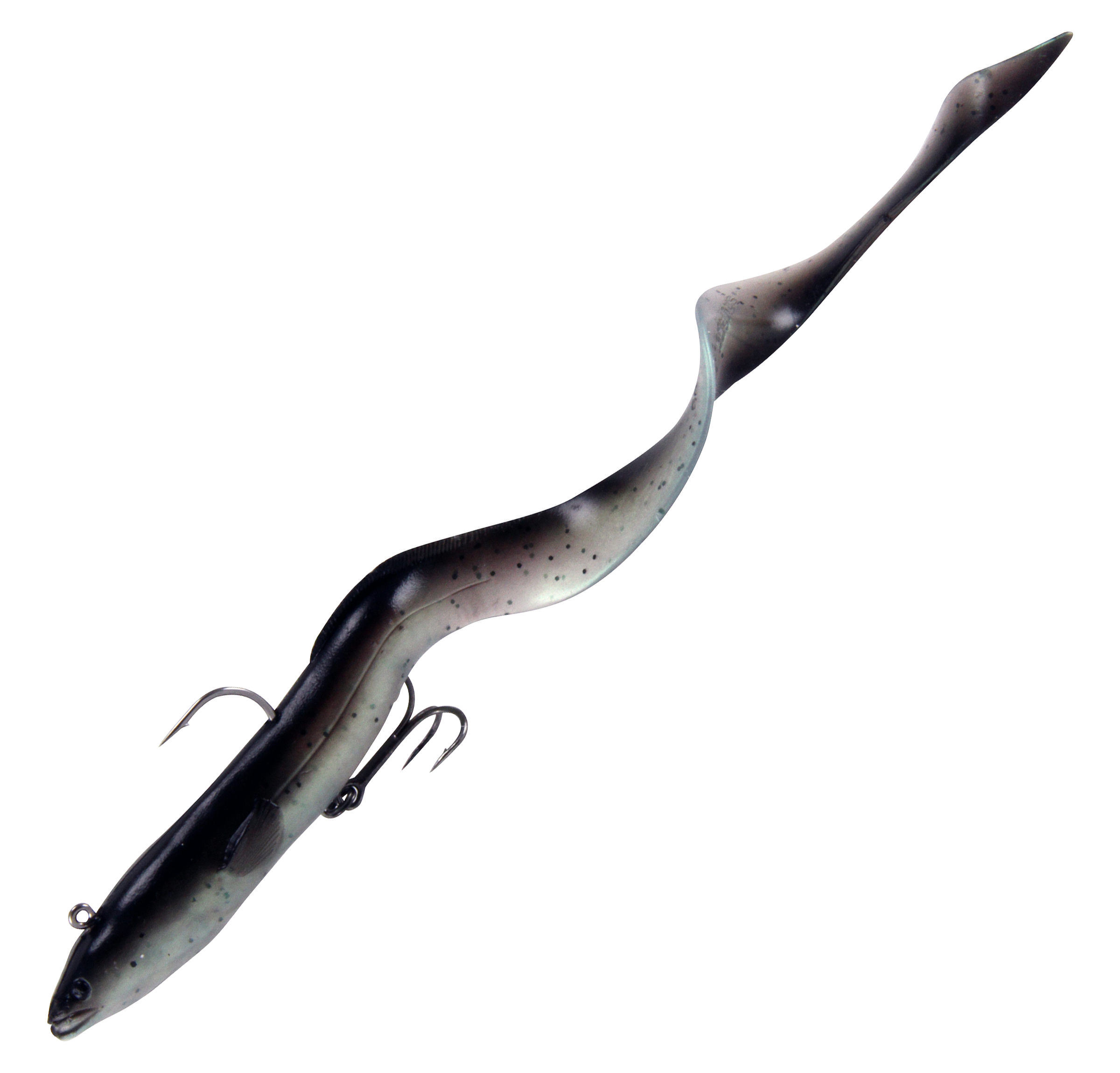 Savage Gear Real Eel Pre-rigged - 8 - Black Green Pearl
