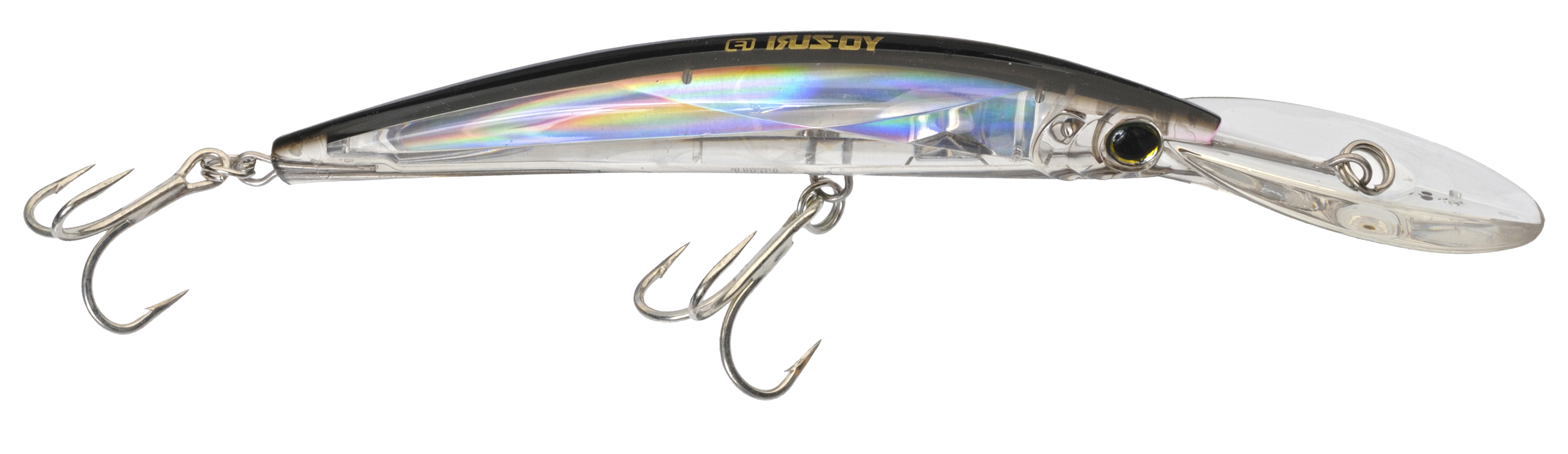 Image of Yo-Zuri Crystal 3D Minnow Deep Diver - 6' - Silver Black