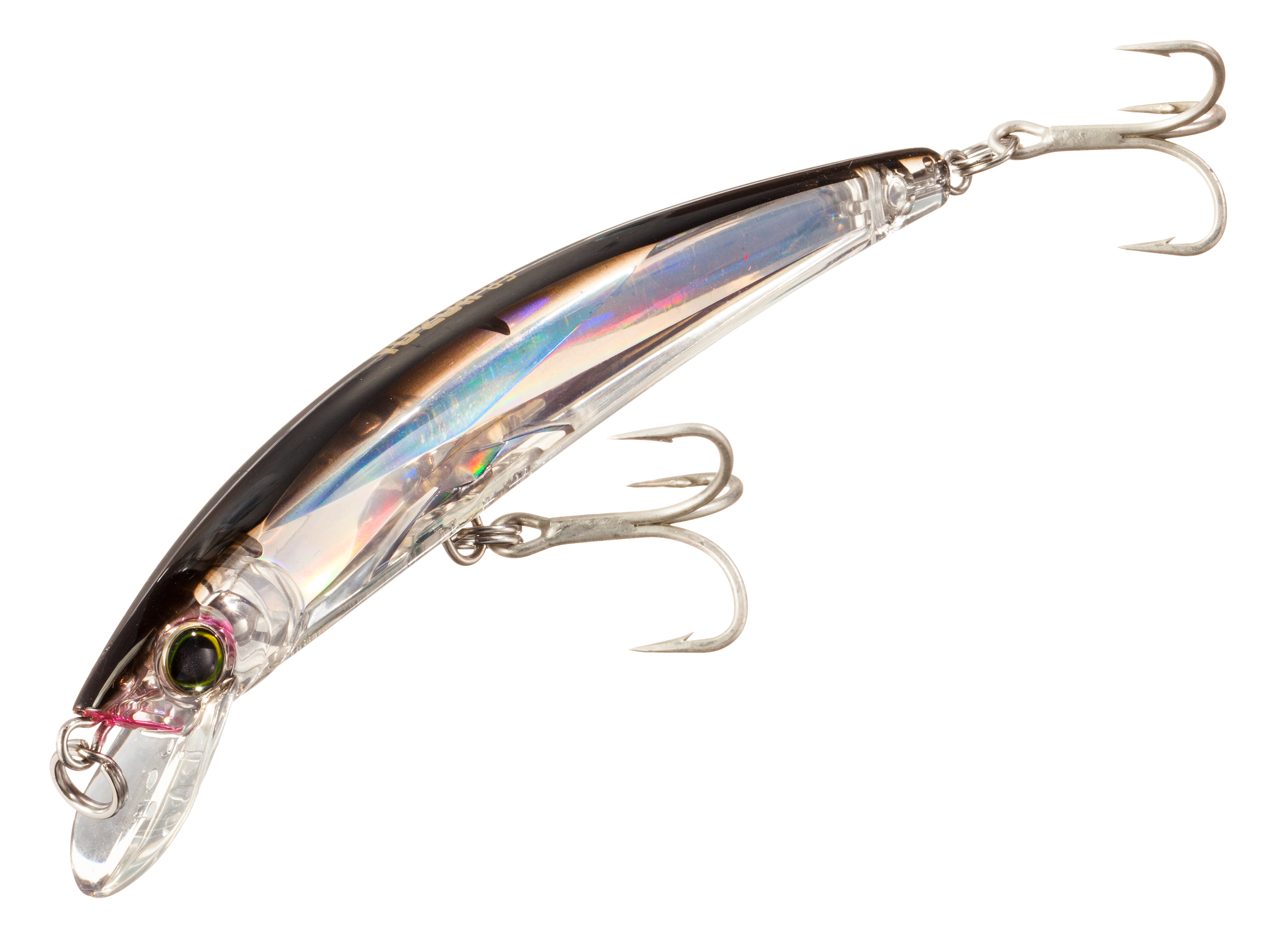 Image of Yo-Zuri Crystal 3D Floating Minnow - 3-1/2' - Silver Black