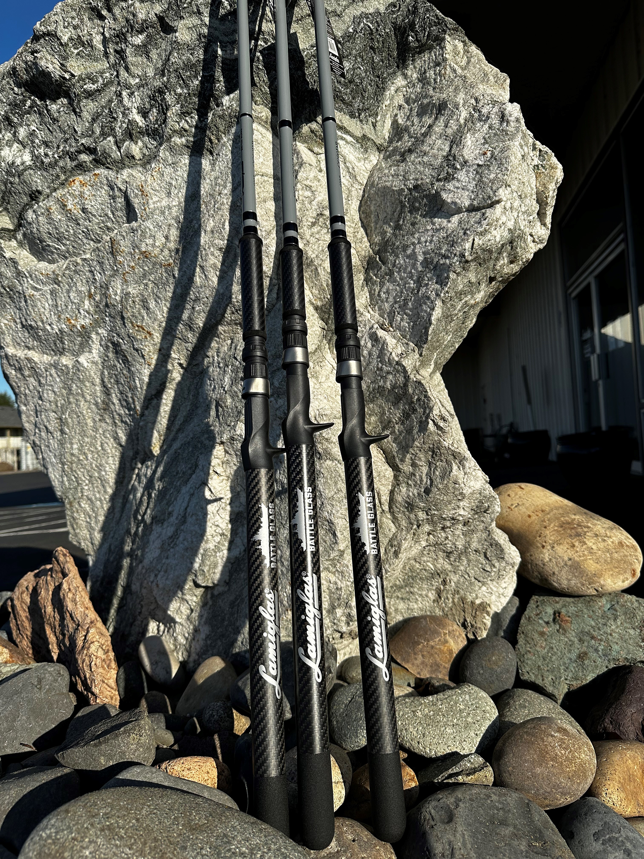 Image of Lamiglass Classic Glass Series Salmon/Steelhead Trolling Rod - 8'6' - Medium Heavy - Gray Blank