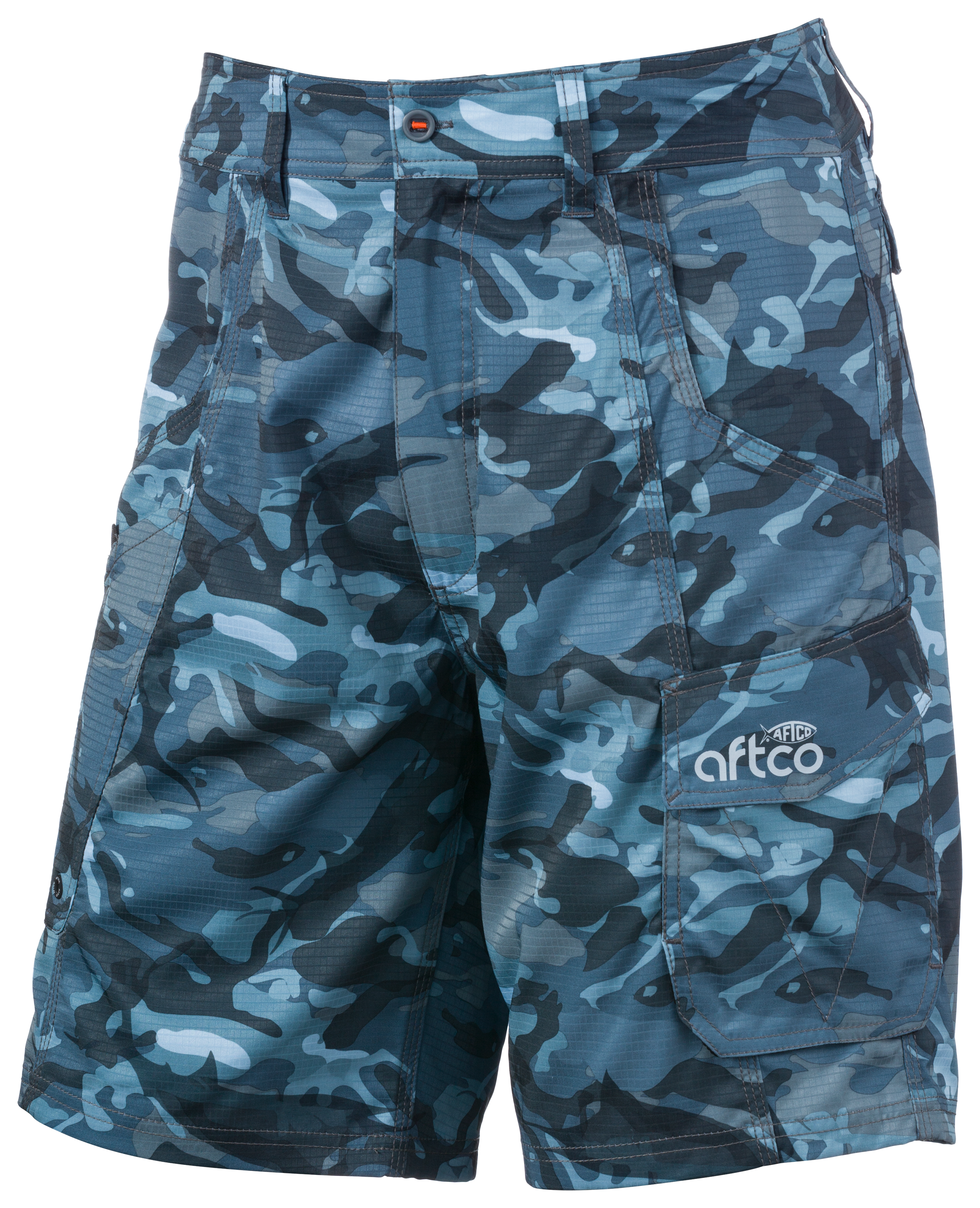 AFTCO Tactical Fishing Shorts for Men - Blue Camo - 34