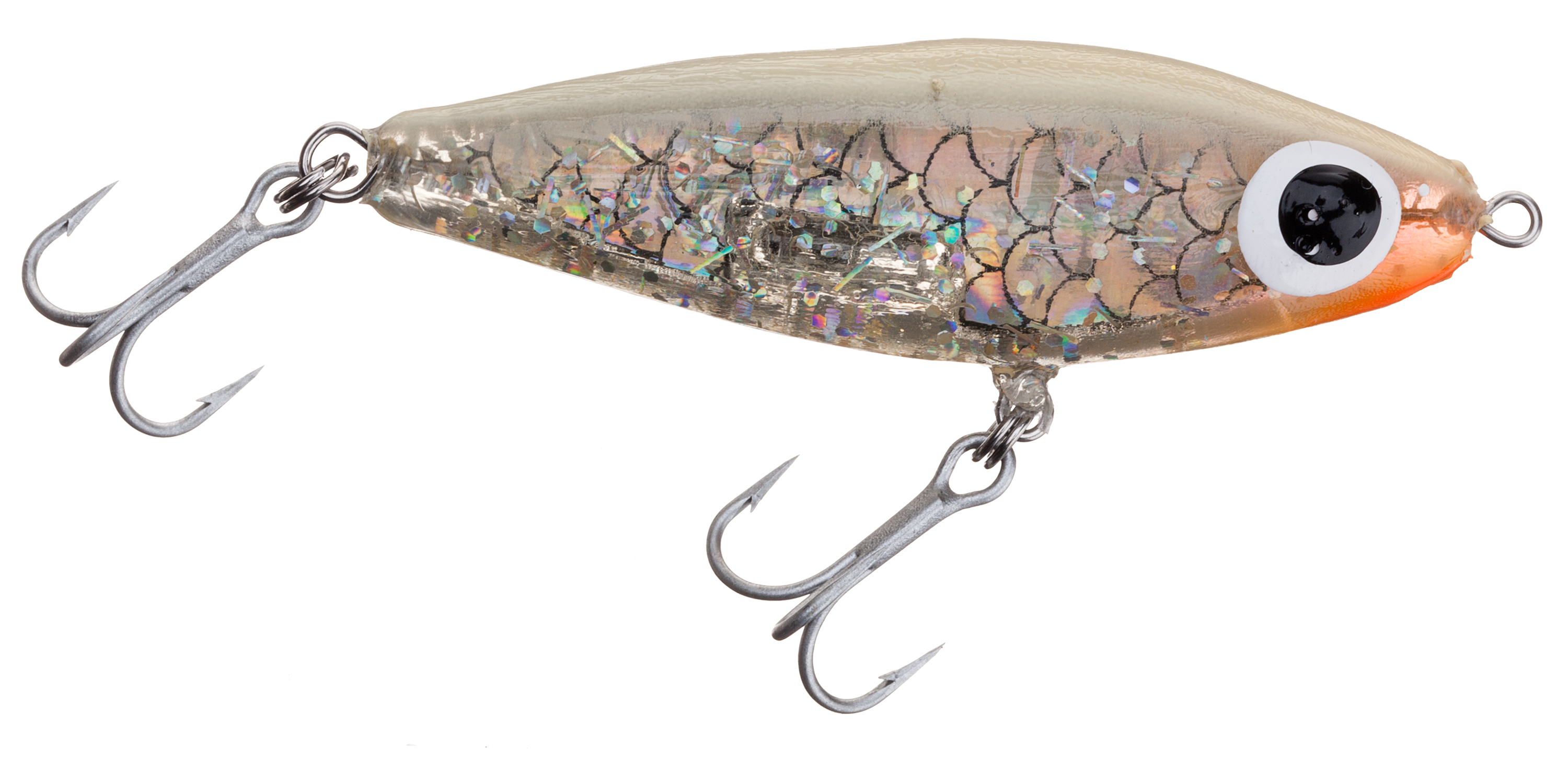 Paul Browns Soft-Dine XL Suspending Twitchbait - Bone Back/Silver Whisker 