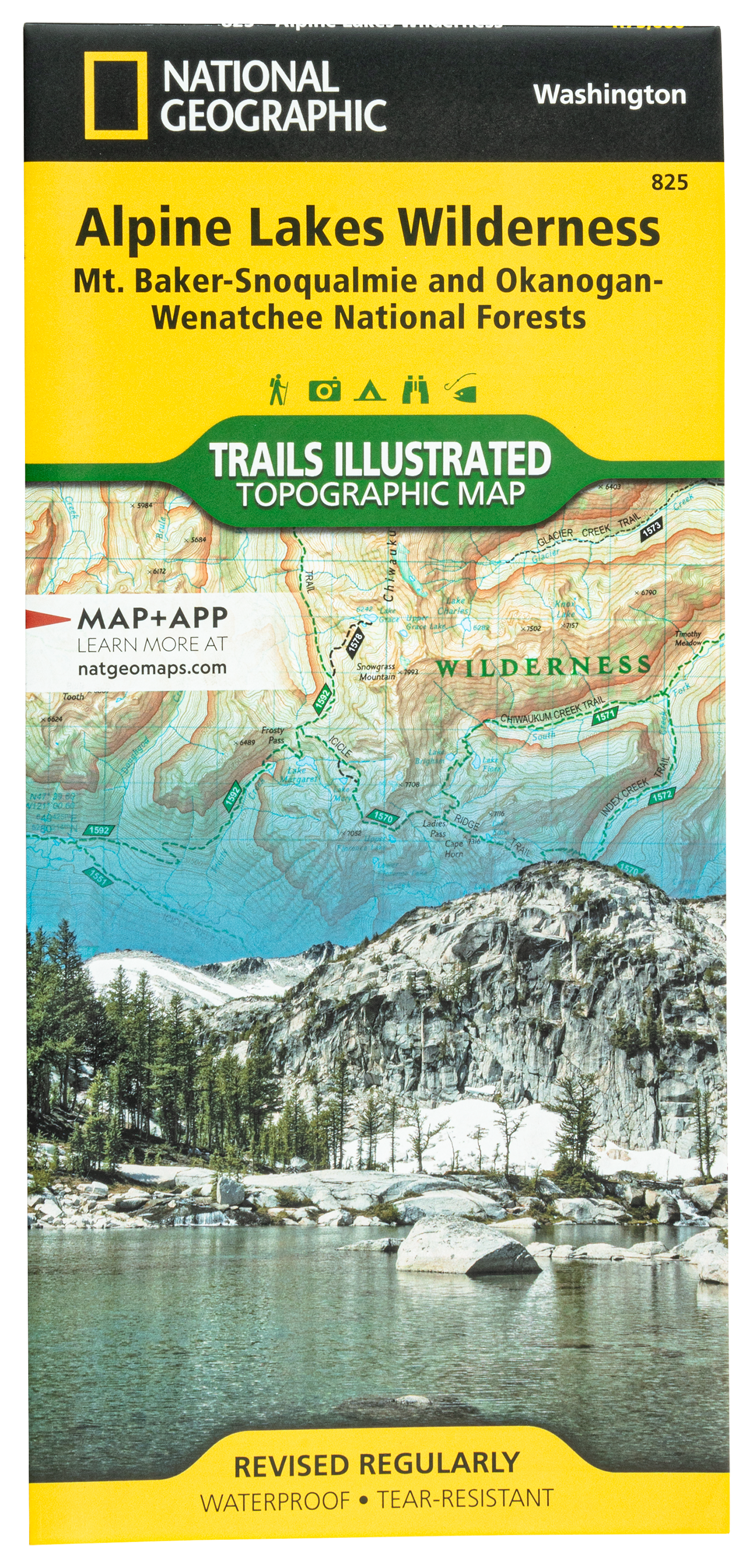 National Geographic National Forests Trails Illustrated Topographic Map Series - Washington - Alpine Lakes Wilderness - NW - National Geographic