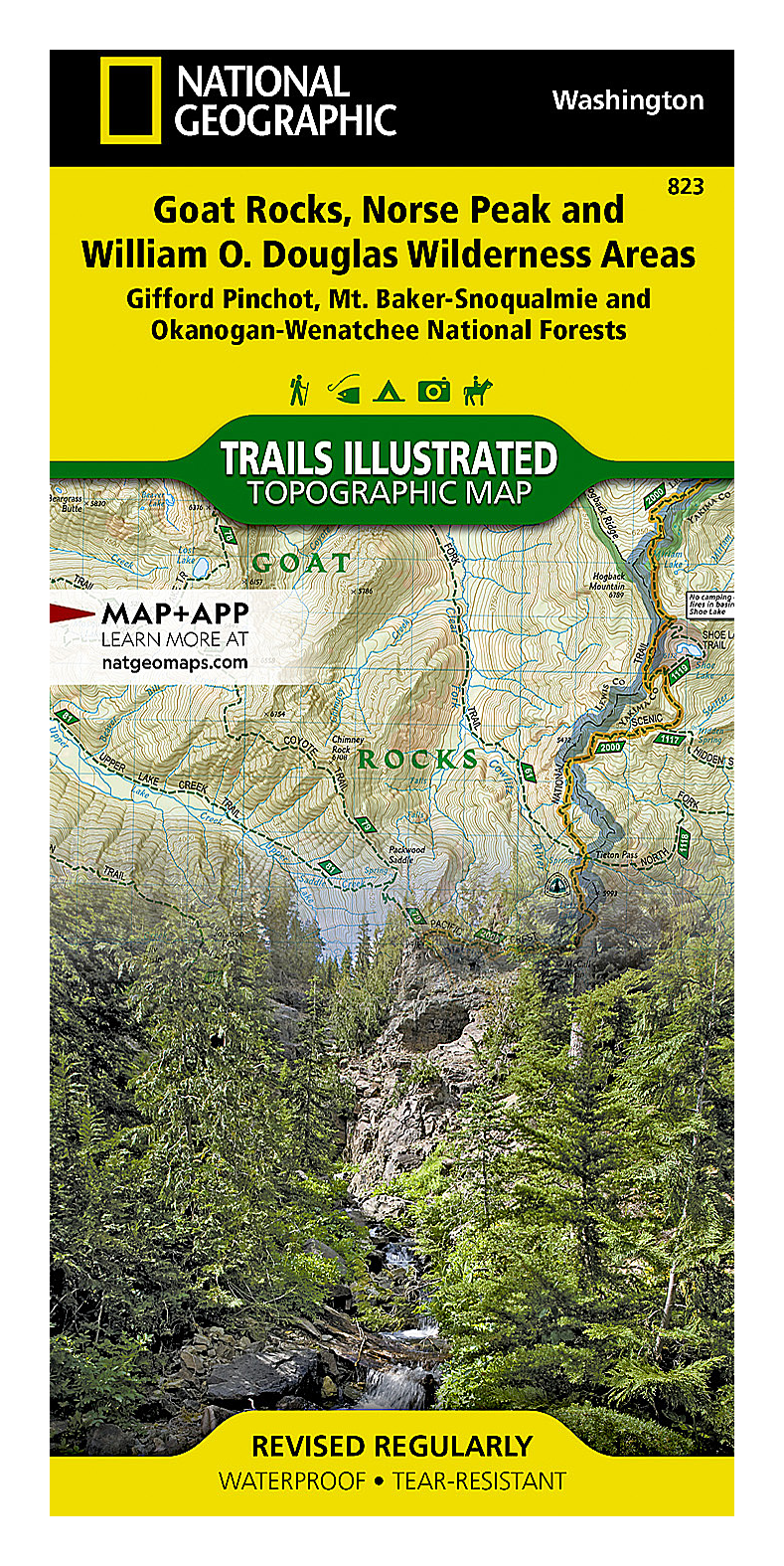 National Geographic National Forests Trails Illustrated Topographic Map Series - Washington - Goat Rocks, Norse Peak, Dgls - NW - National Geographic