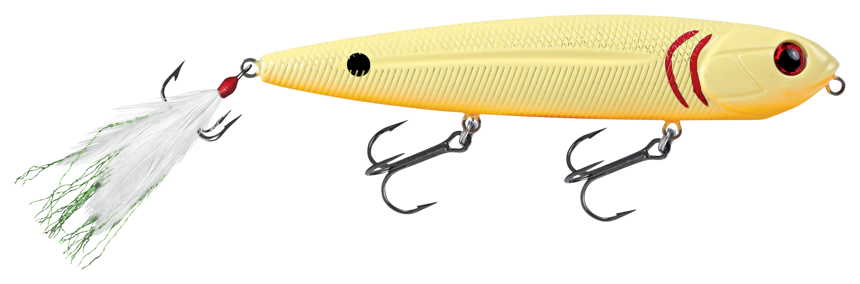 Livingston Lures Walking Boss - #2 Hook - Bone Orange Belly