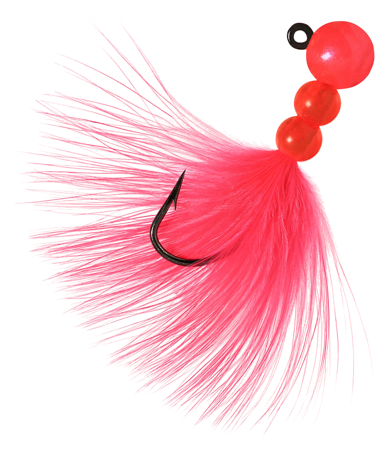 Image of Hawken Fishing Beau Mac Pro Series Steelhead Marabou Bead Jig - Cerise/Cerise - 3/4″