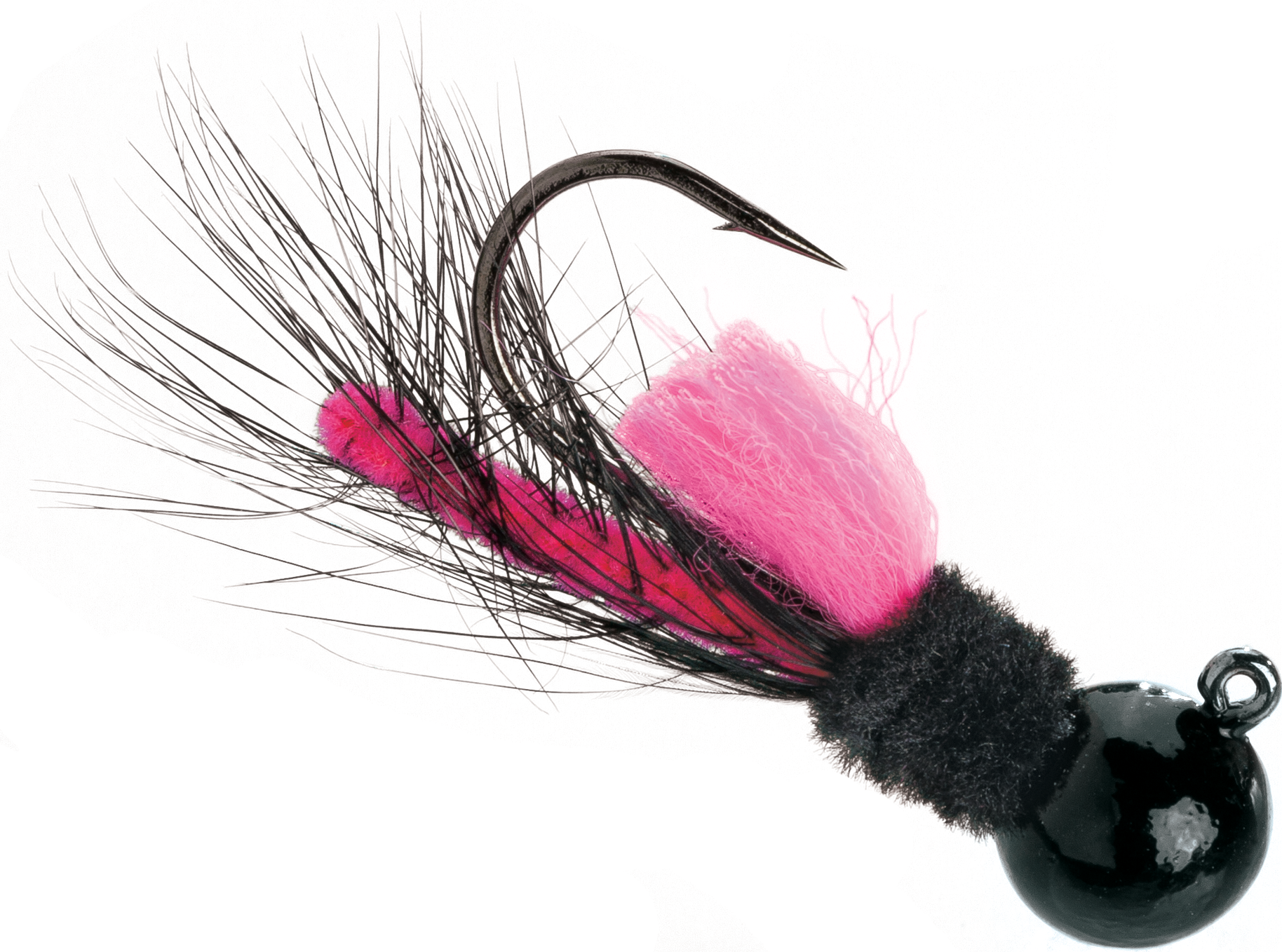 AeroJig Hackle Jig - 1/4 oz. - Black/Cerise