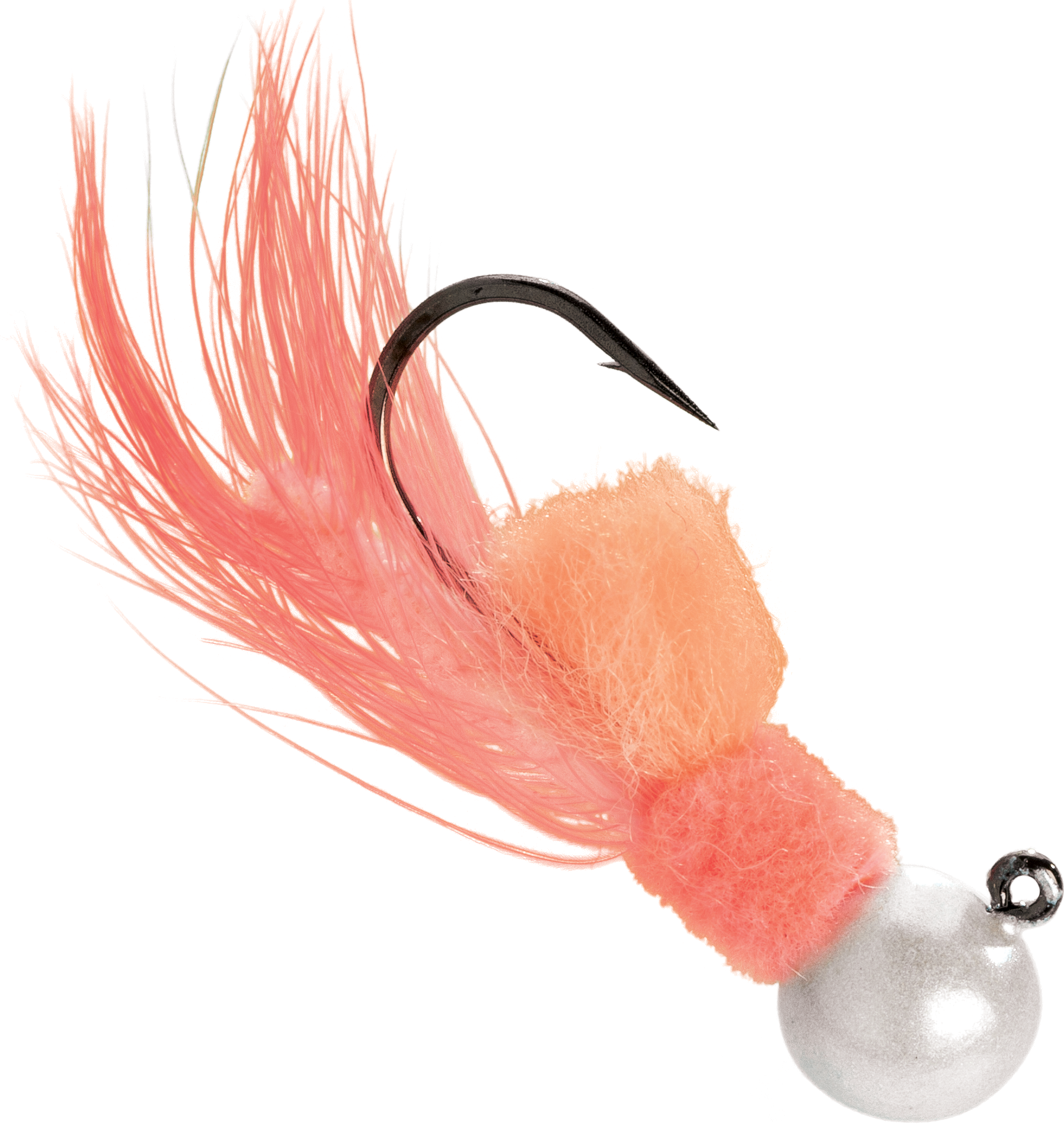 AeroJig Hackle Jig - 1/4 oz. - Pearl/Peach/White