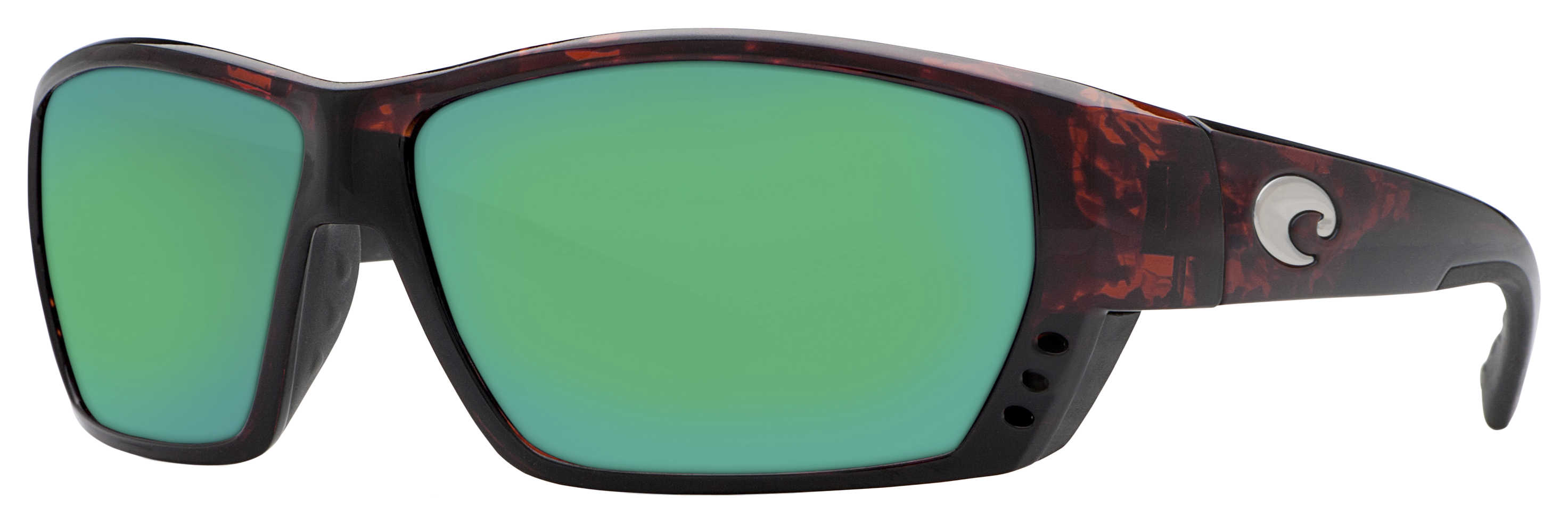 Costa Del Mar Tuna Alley Polarized Sunglasses - Tortoise/Green Mirror - X-Large - Costa Del Mar