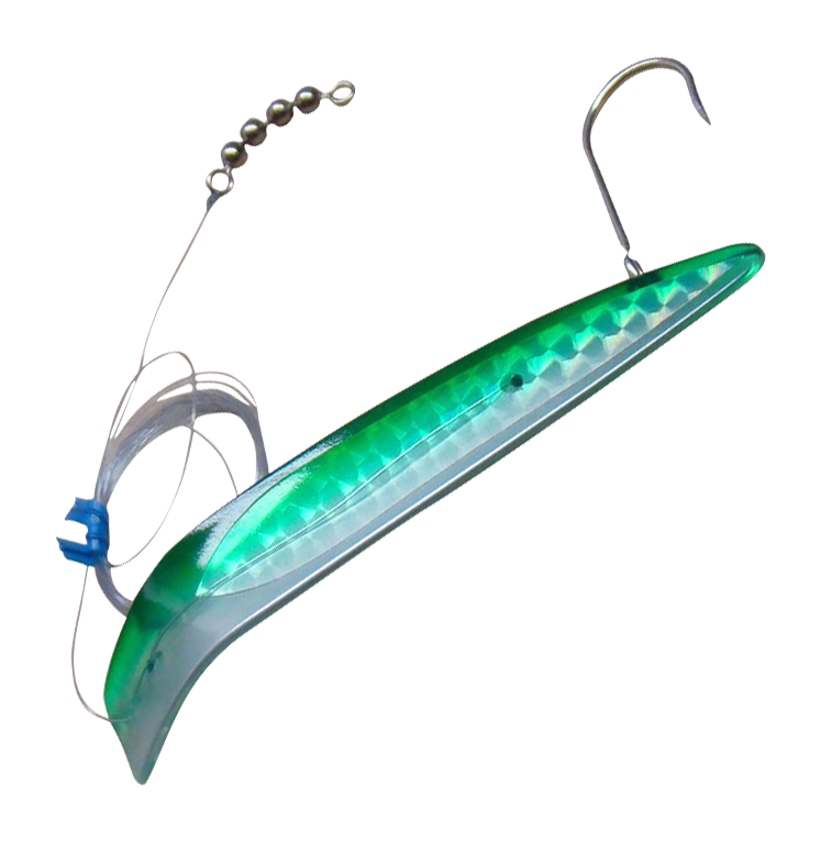 Image of Hot Spot Apex Salmon Killer - Green/Pearl - 4-1/2″