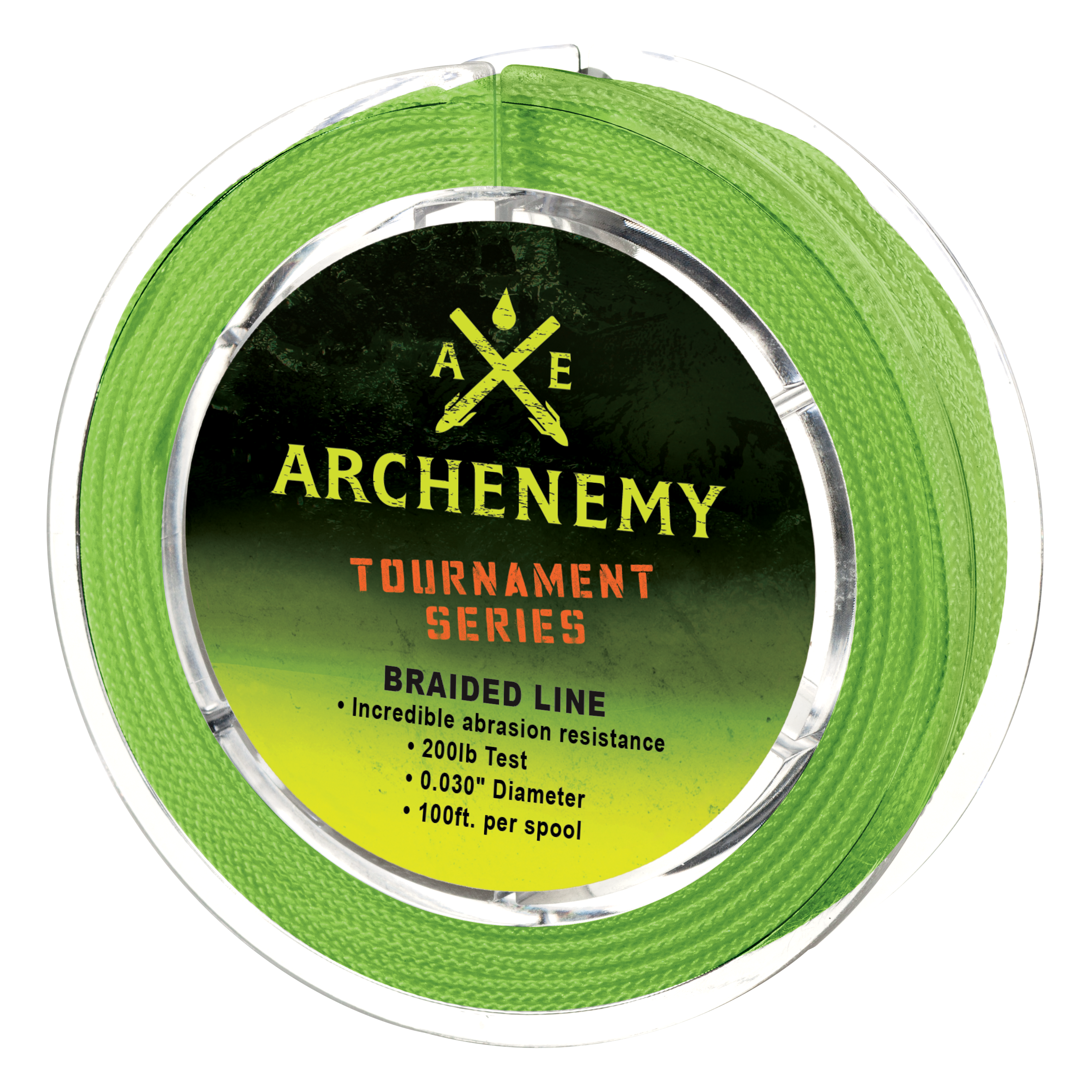 Archenemy Tournament Series Braided Bowfishing Line - Lime Green - Archenemy