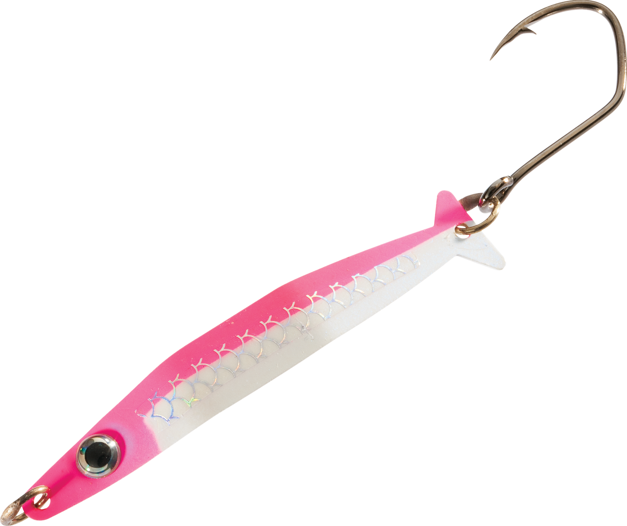 Image of Silver Horde Coho Killer Spoon - Strawberry Cream - 3″