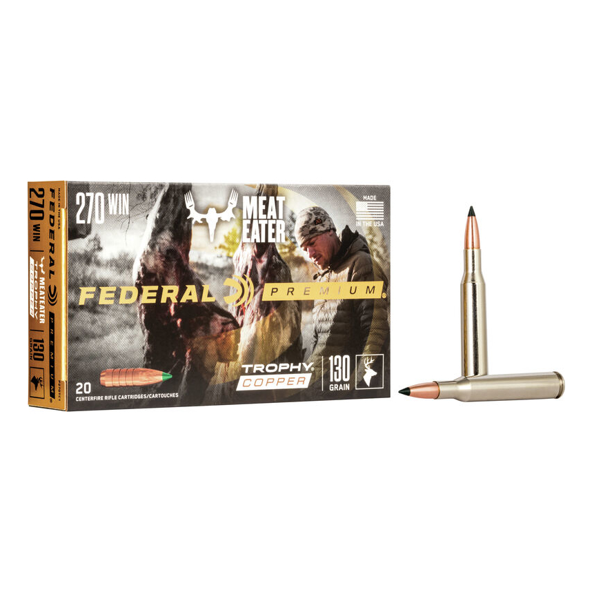 Federal Federal Premium Trophy Copper .270 Winchester 130 Grain Centerfire Rifle Ammo - $56.99 at Cabela's Program