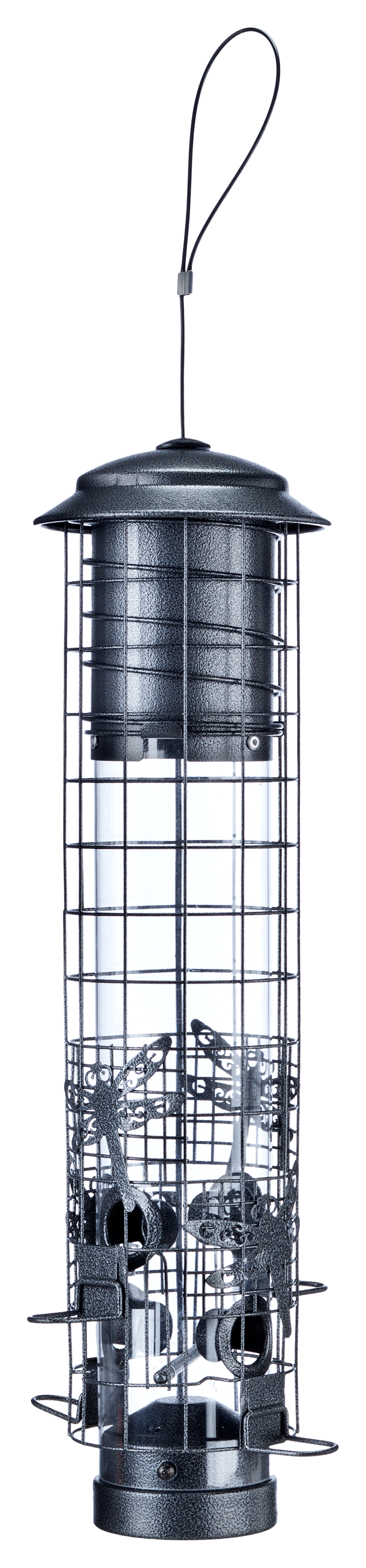 WoodLink Audubon Squirrel-Resistant Dragonfly Tube Bird Feeder