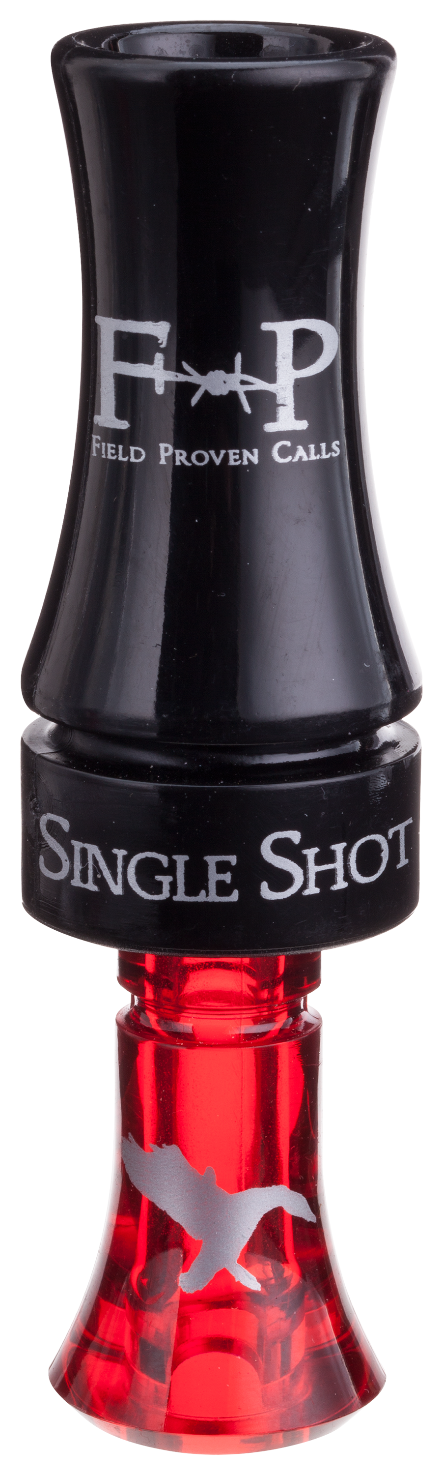 Field Proven Calls Single Shot Poly Duck Call - Black/Red - Field Proven Calls