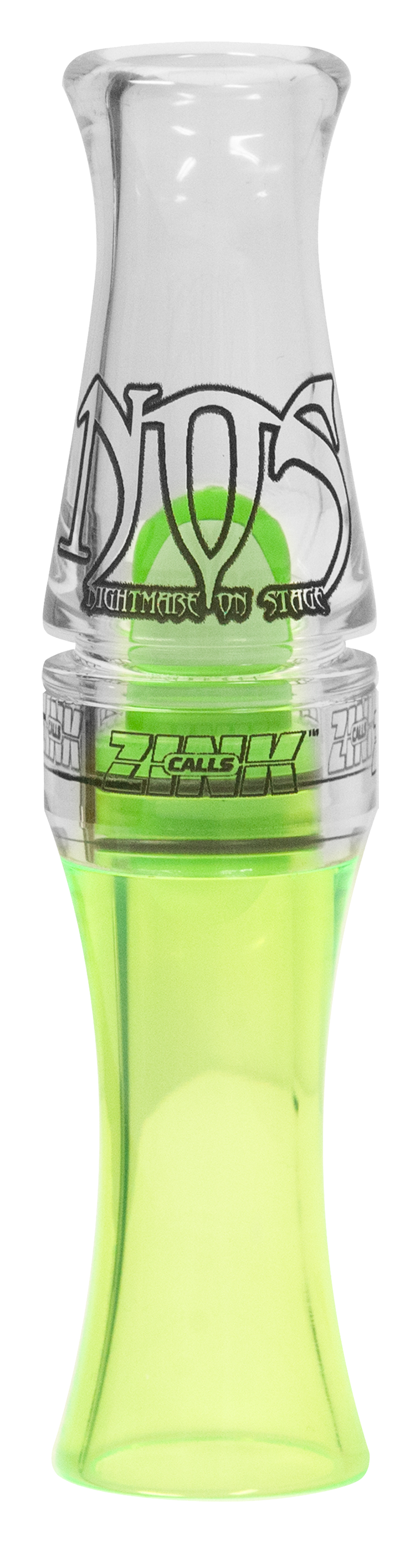 Zink Calls NOS Nightmare on Stage Polycarbonate Goose Call - Lemon Drop - Zink Calls