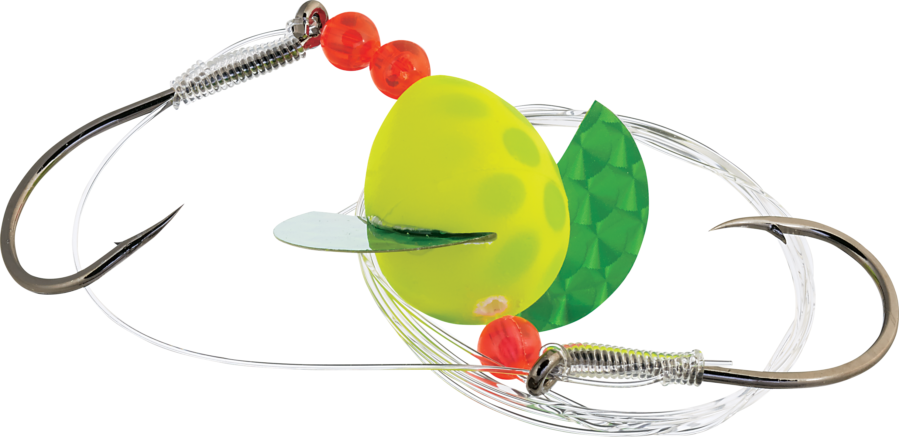 Beau Mac Flash &Spin Cheater Special - 6/0 - 30 lb. - Chartreuse/Fluorescen