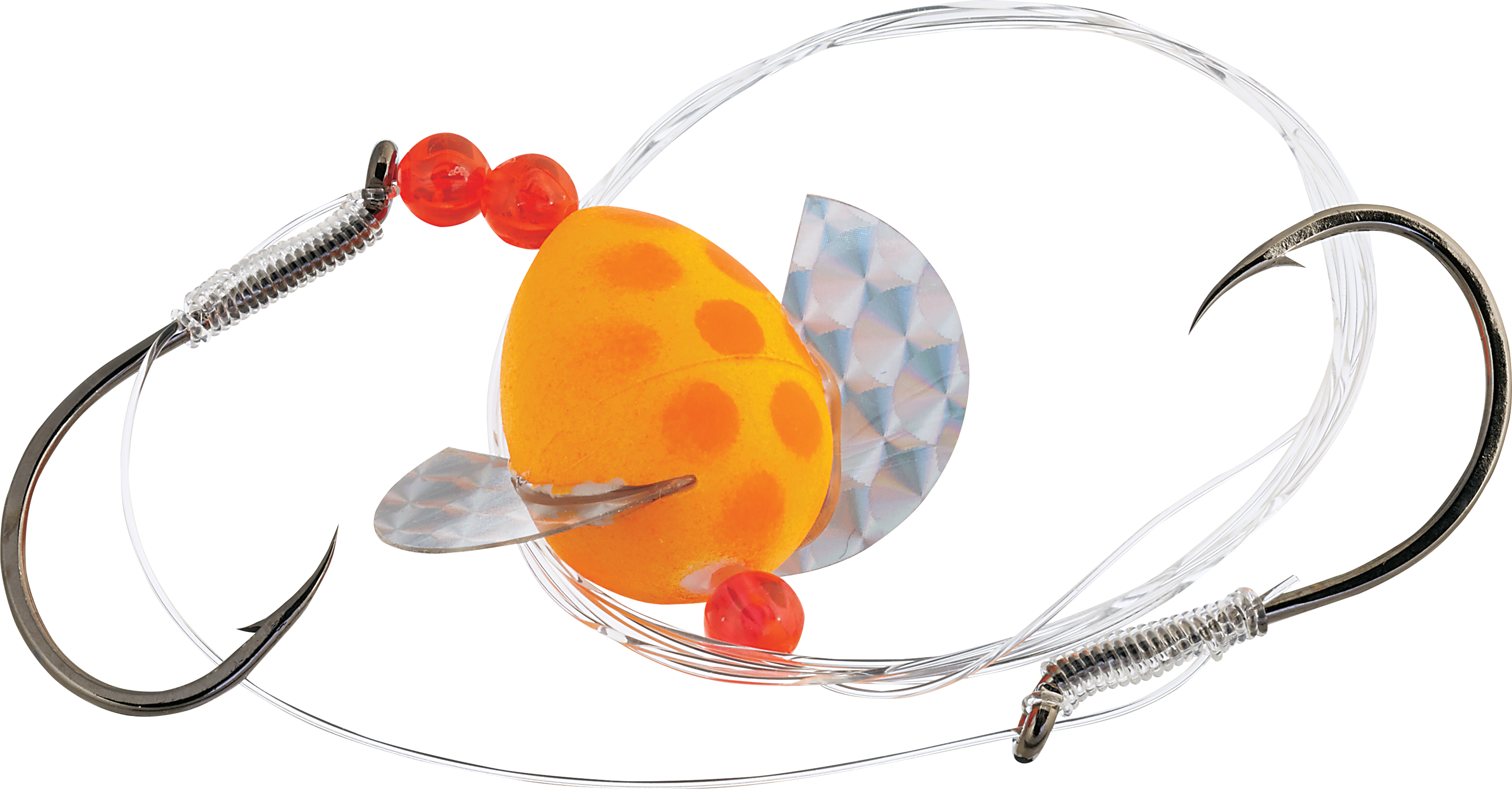 Beau Mac Flash &Spin Cheater Special - 6/0 - 30 lb. - Orange Clown