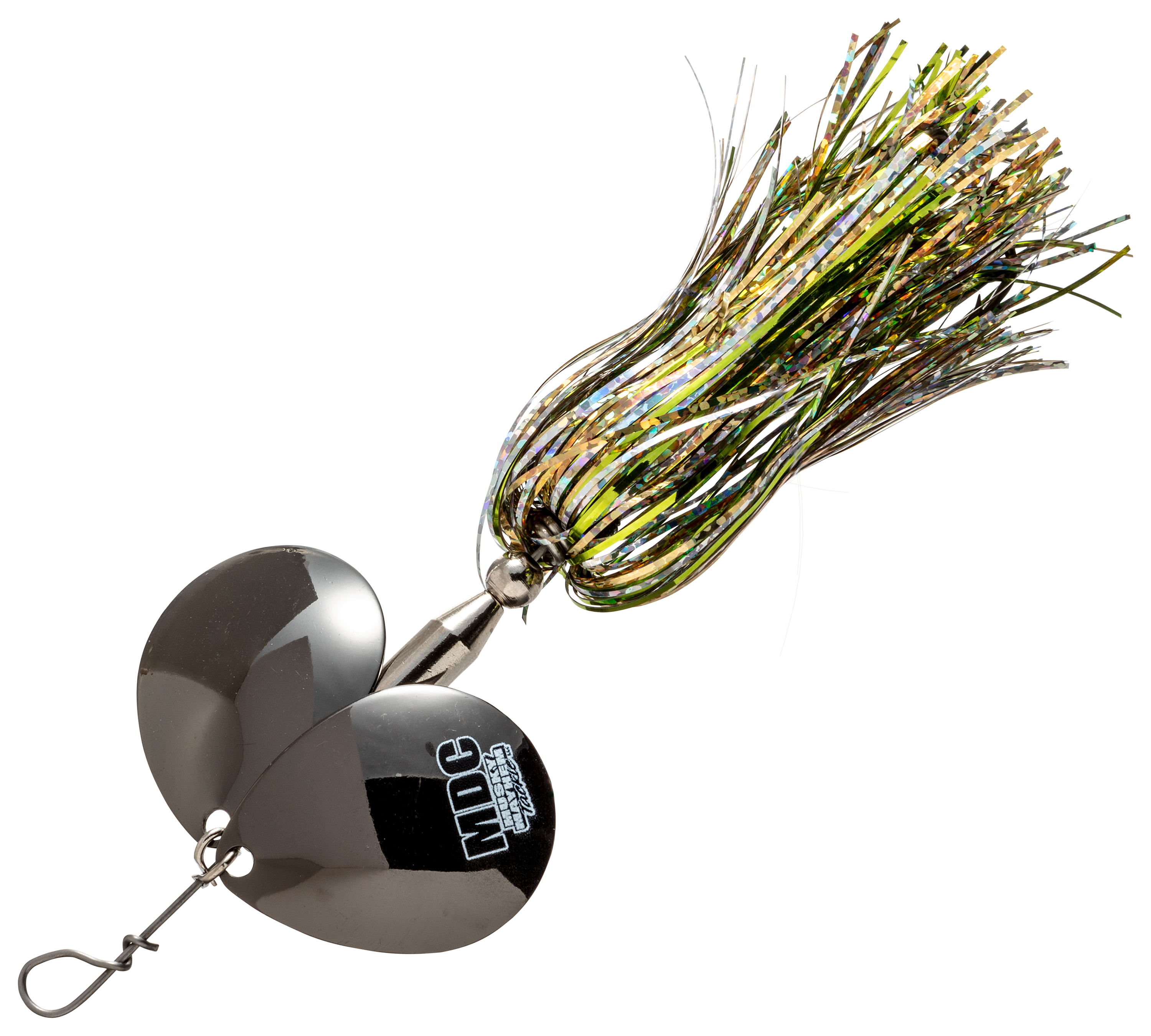 Musky Mayhem Tackle Micro Double Cowgirl Spinner - 3/4 oz. - Shad/Black Nic