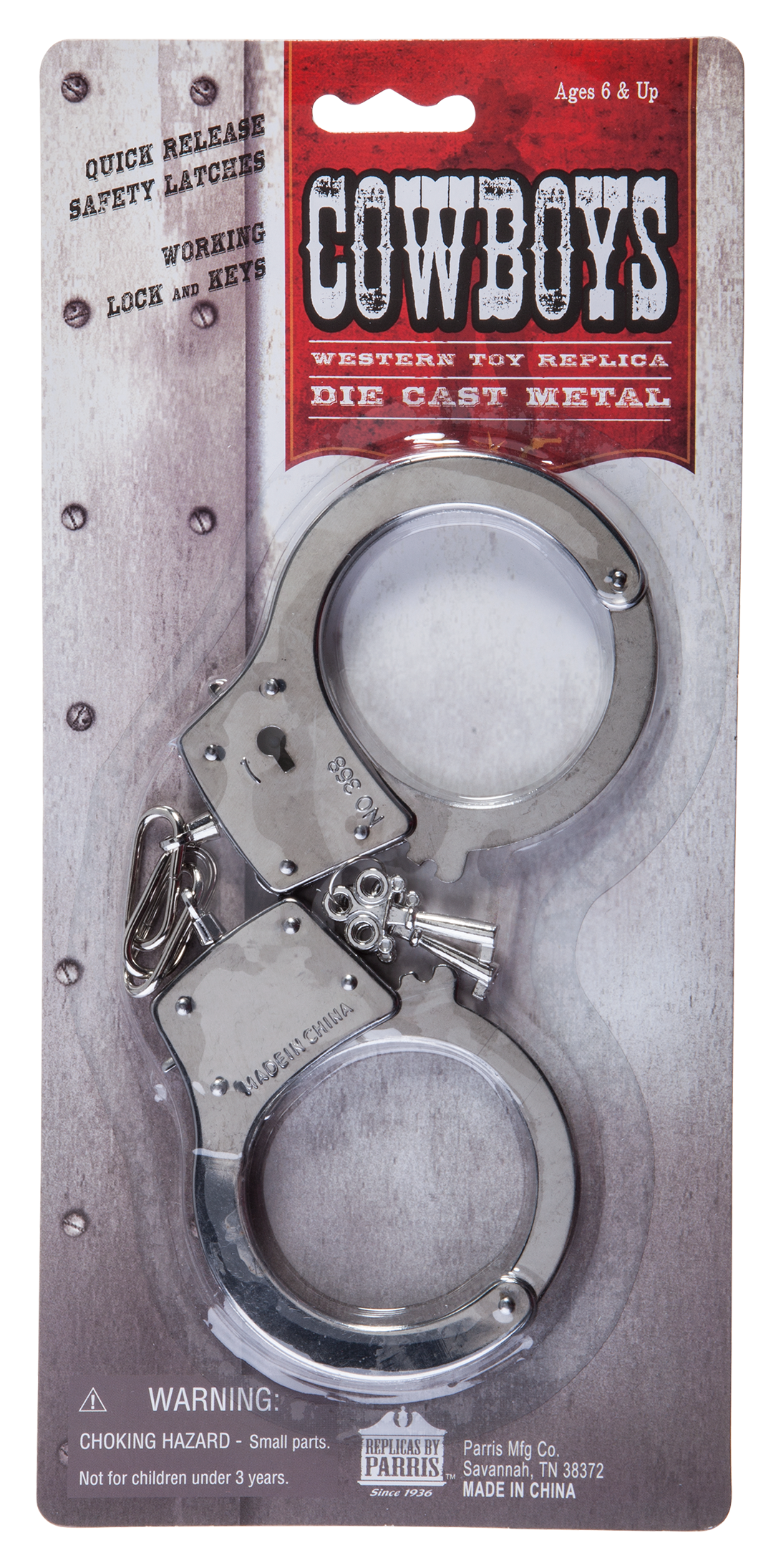 Parris Western Replica Handcuffs
