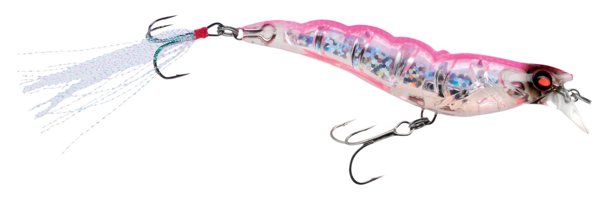 Yo-Zuri Crystal 3D Shrimp - 2-3/4' - Holographic Hot Pink