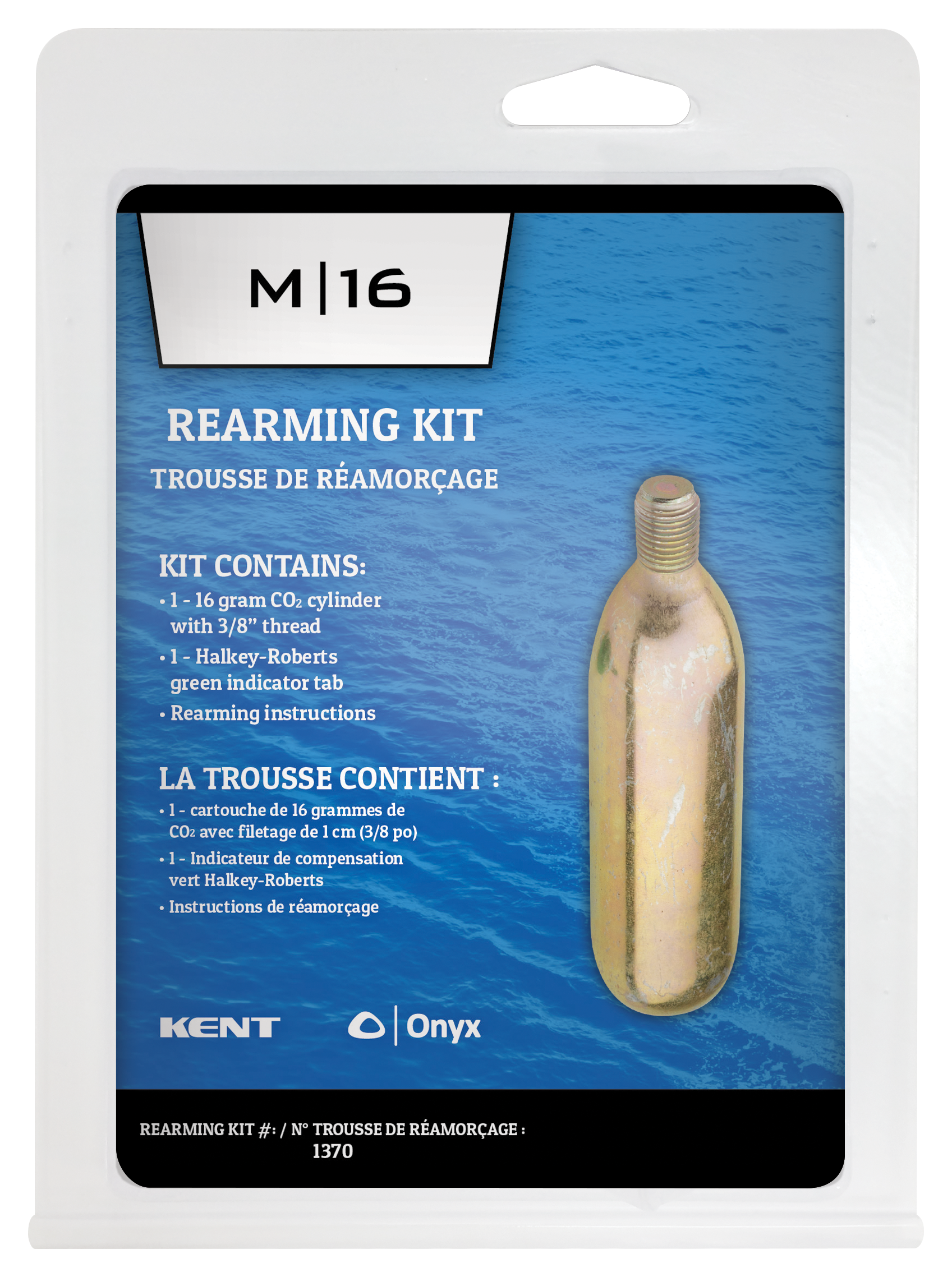 Onyx M16 16-Gram Inflatable Belt Pack Rearming Kit