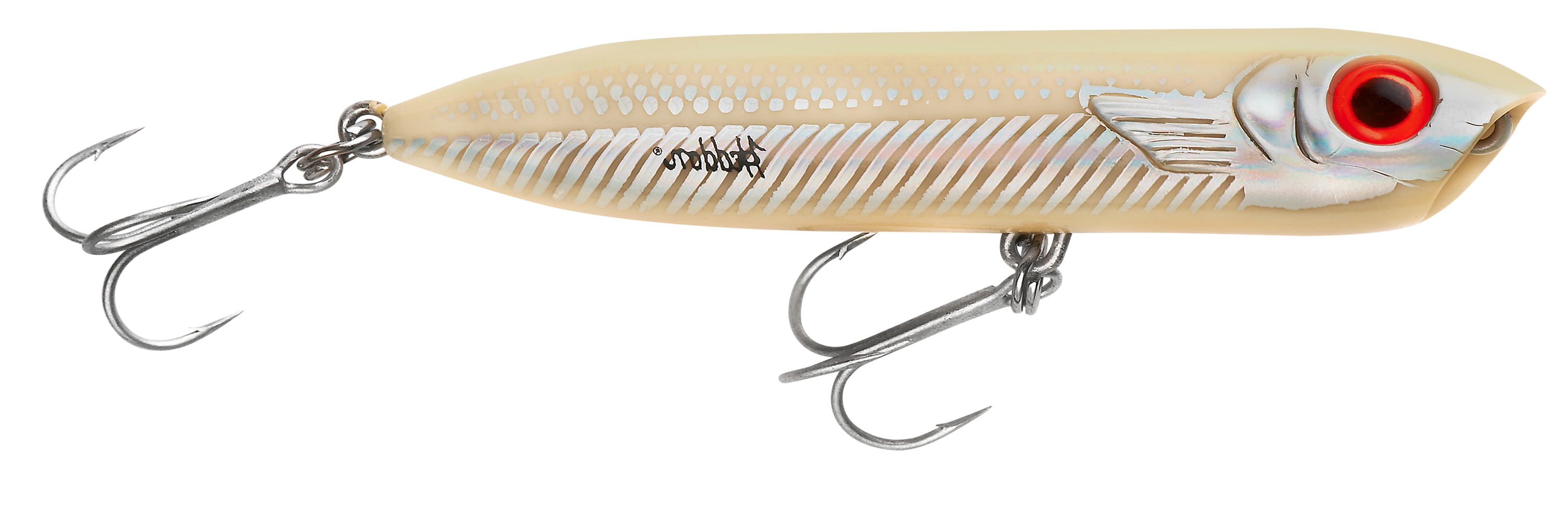 Heddon Saltwater Chugn Spook - 4-7/8 - Bone Silver