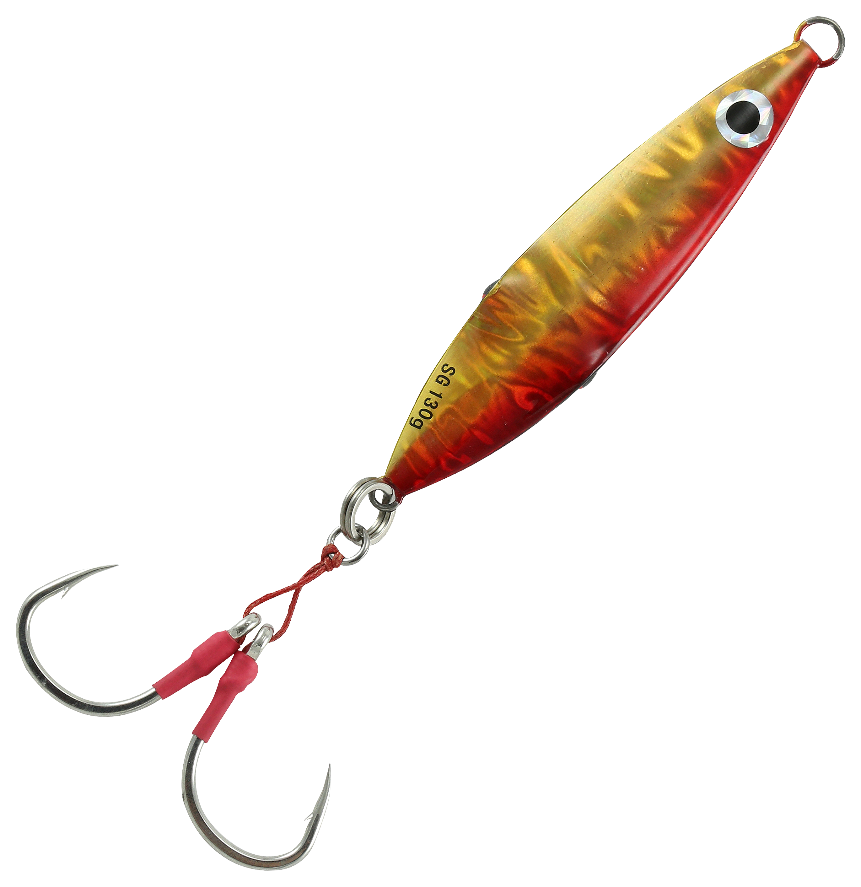 Image of Savage Gear Squish Erratic Fall Jig - 4-3/4″ - 5-2/3 oz. - Gold Red