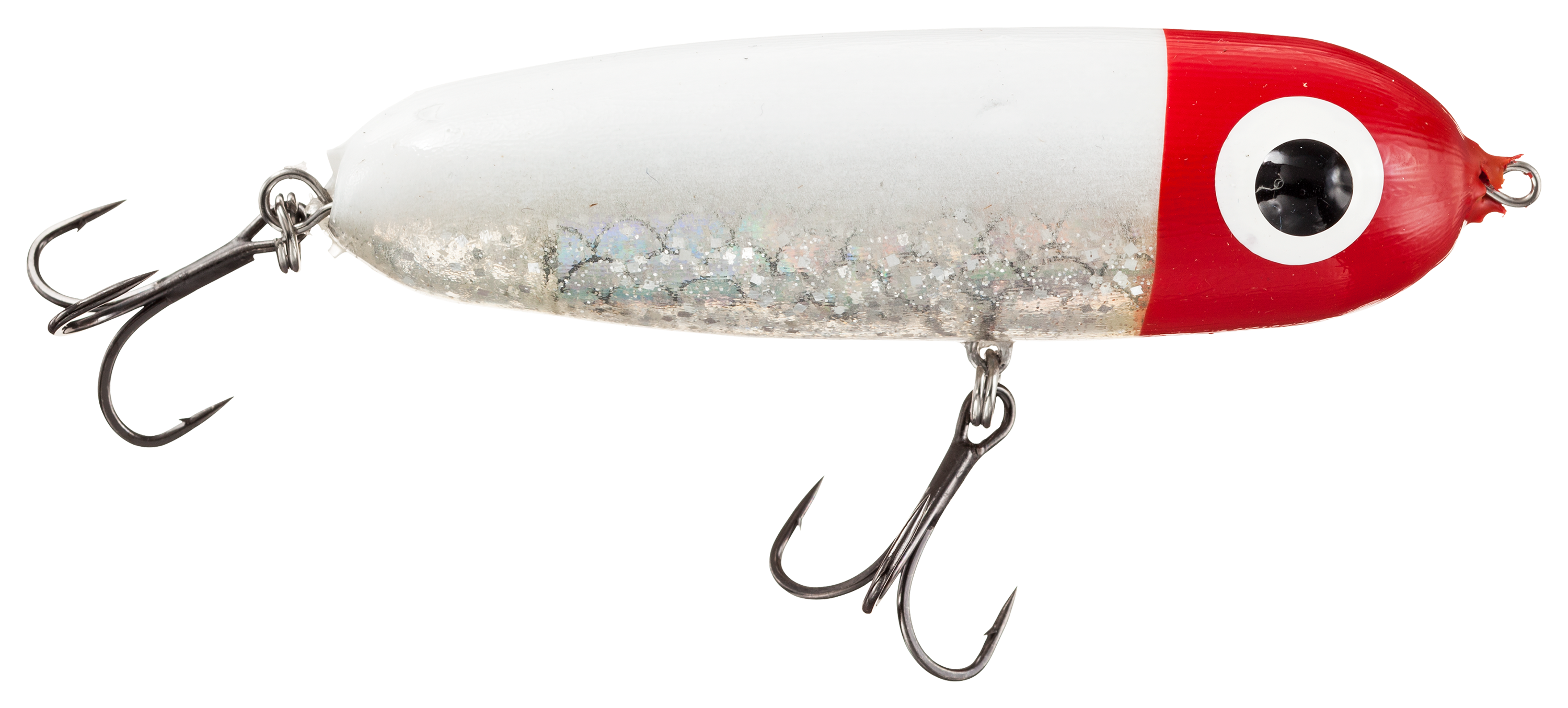 Paul Brown Soft-Dog - 3-3/4 - Red Head/White Back/Silver Glitter