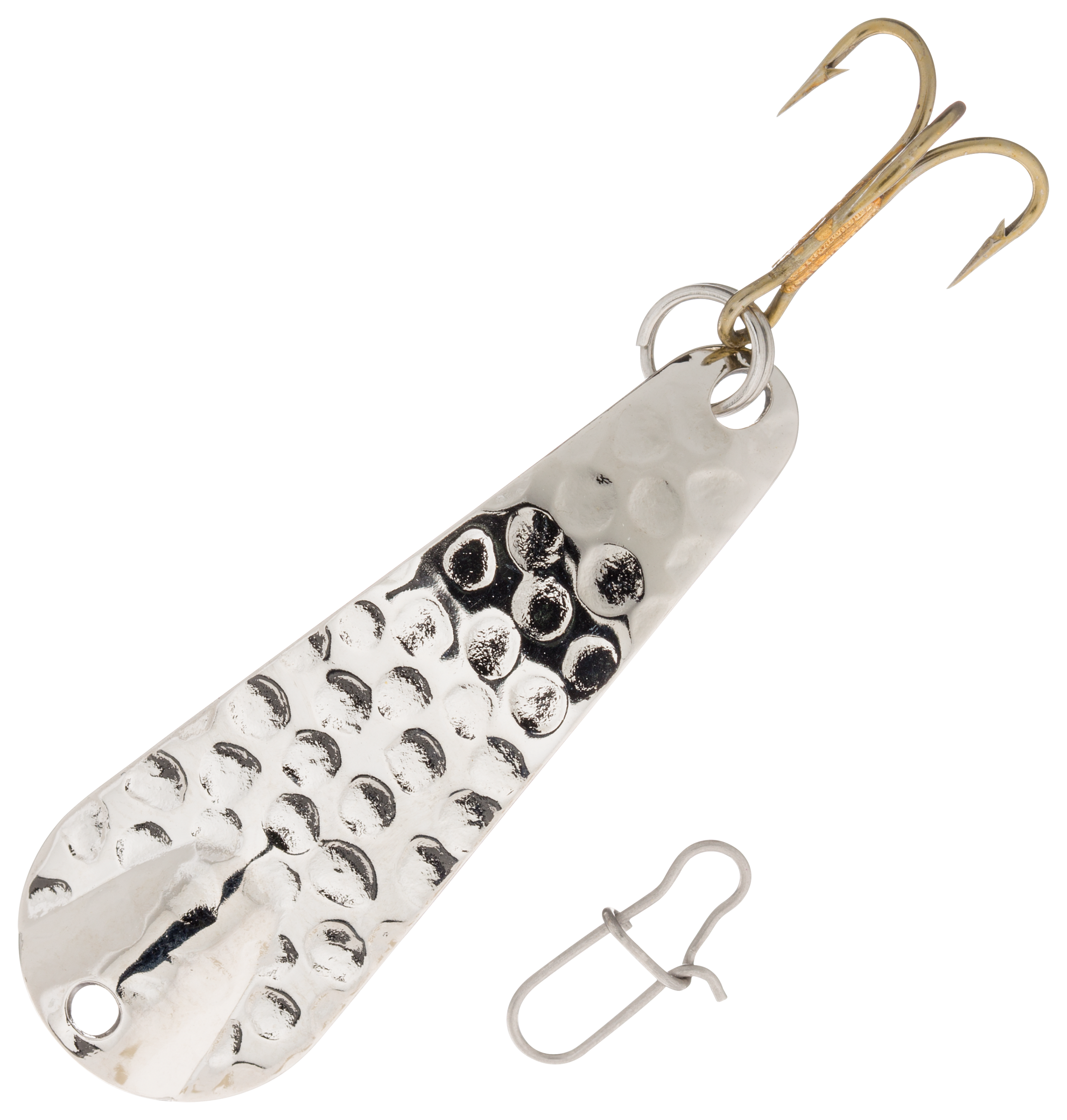 Image of Custom Jigs &Spins Pro Series Slender Spoon - 1-1/2', 1/8 oz. - Hammered Silver