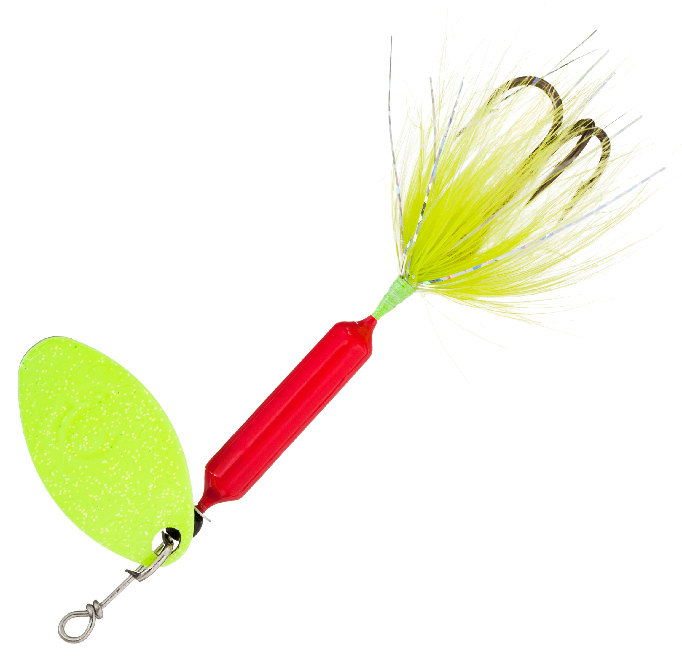 Image of Worden's Original Rooster Tail - 1/4 oz. - Red Chartreuse