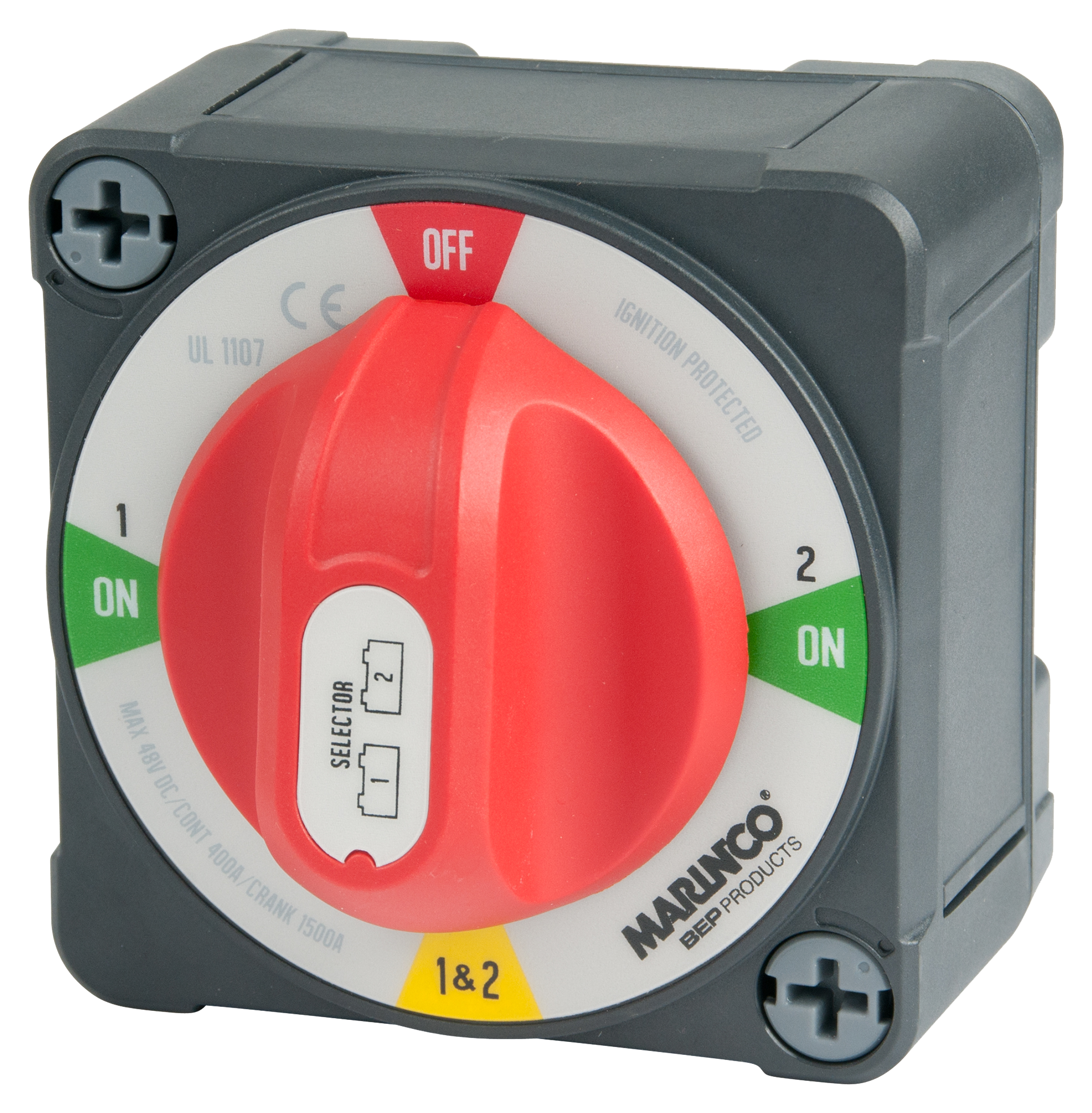 Marinco Power Products Pro Installer 400A EZ-Mount On/Off Battery Switch