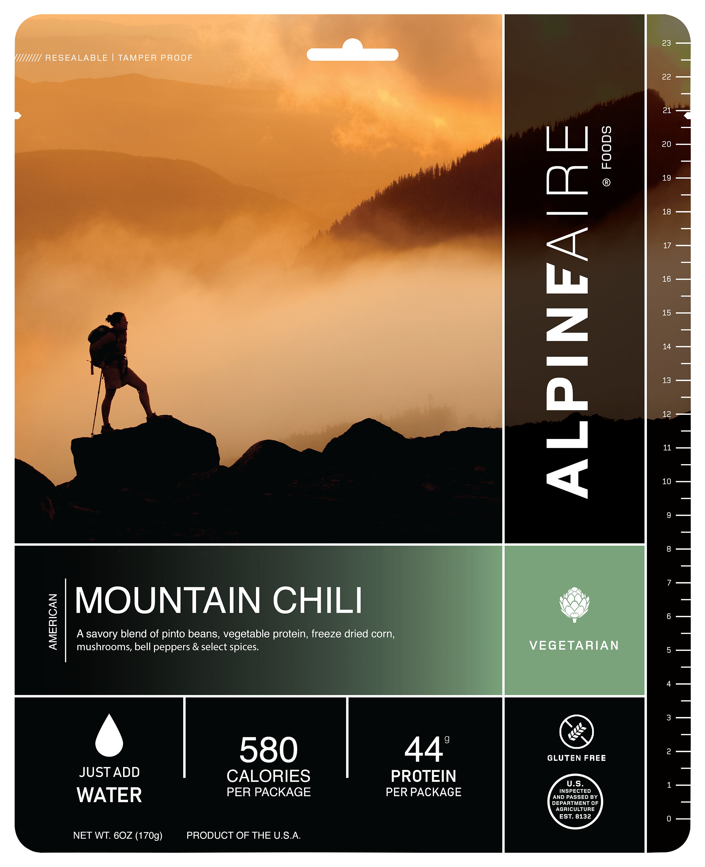 AlpineAire Foods Mountain Chili Dehydrated Food - 6 oz.
