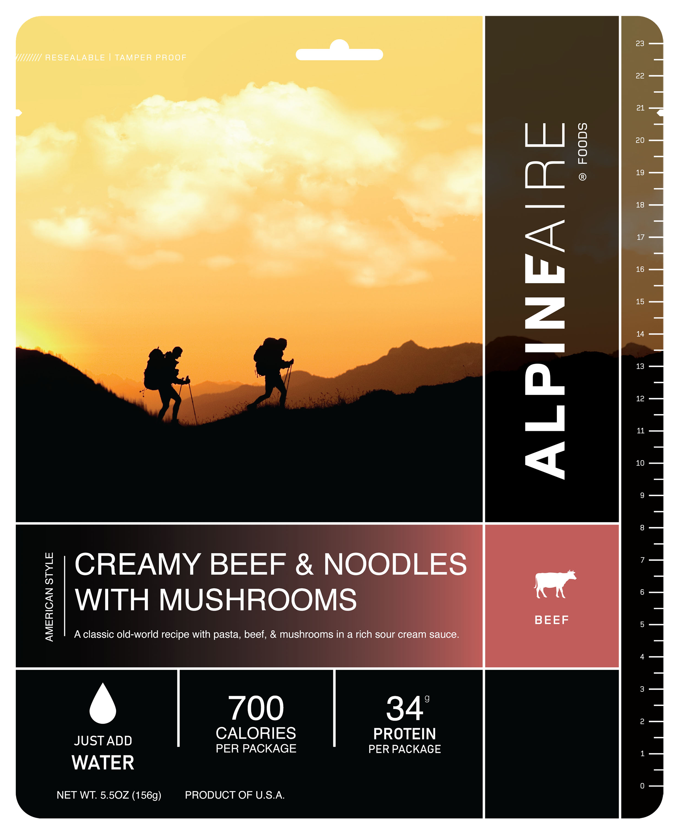 AlpineAire Foods Creamy Beef and Noodles Dehydrated Food