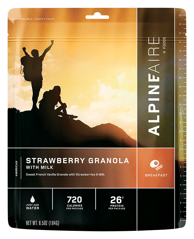 AlpineAire Foods Strawberry Granola with Milk Dehydrated Food