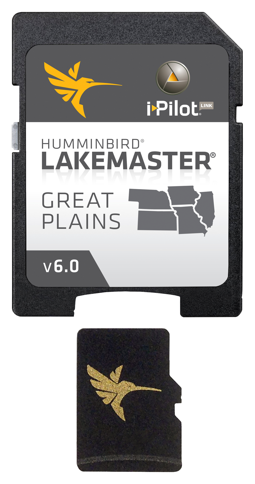 Humminbird LakeMaster microSD Digital GPS Map Cards - Great Plains V6