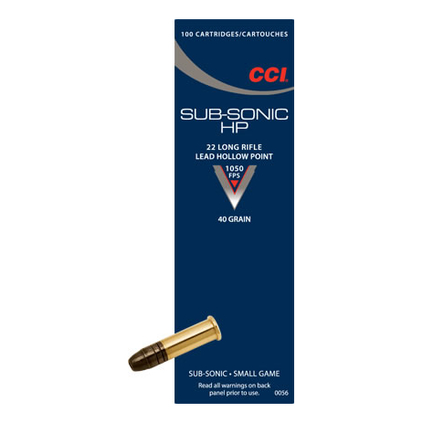 CCI SUBSONIC .22 LR 40 Grain Rimfire Ammo