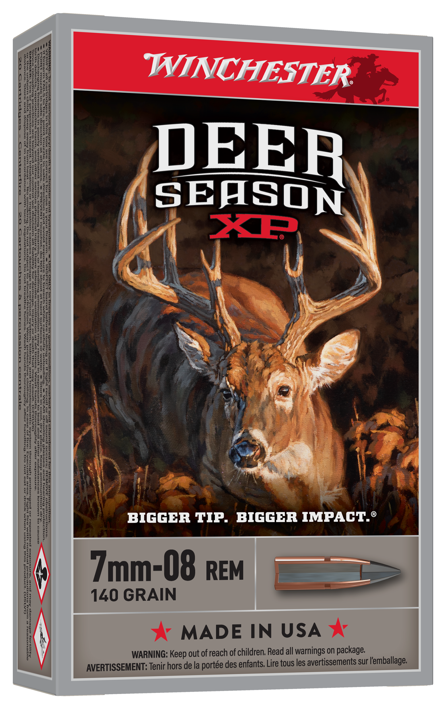 Winchester Deer Season XP 7mm-08 Remington 140 Grain Centerfire Rifle Ammo