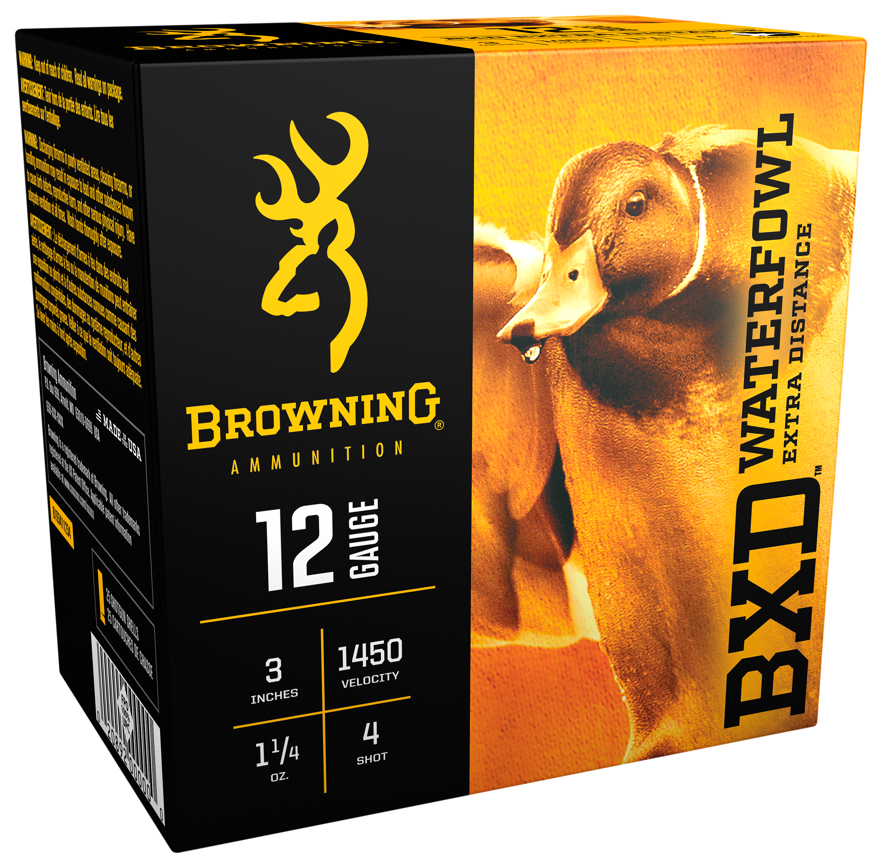 Browning BXD Waterfowl Extra Distance 12 Ga. Shotshells - 1-1/4 oz. - 2 Shot - 25 Rounds - Browning