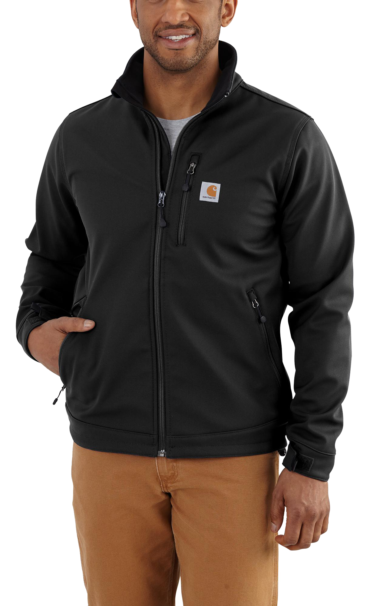 Image of Carhartt Crowley Jacket for Men - Black - L