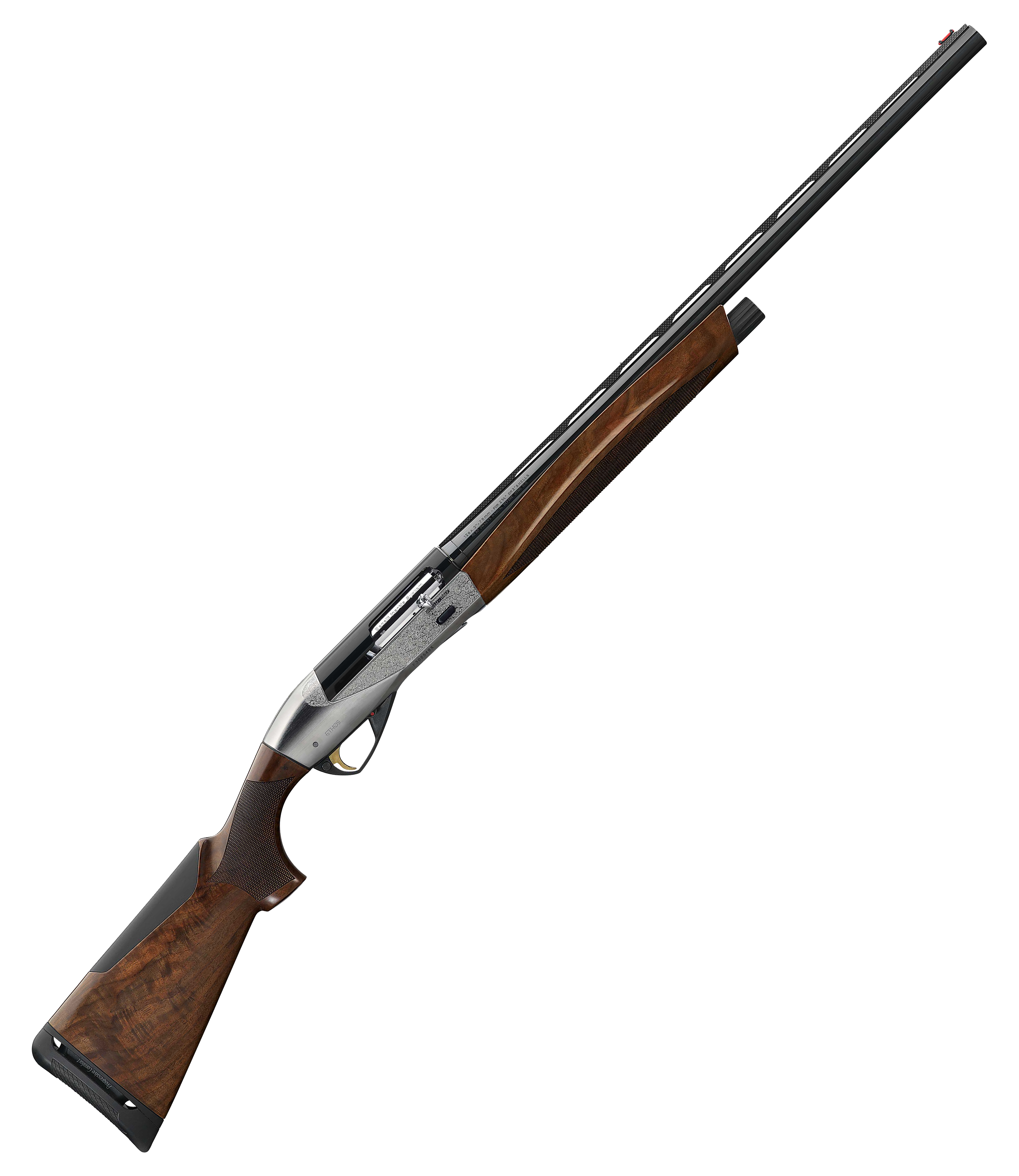 Benelli Ethos SemiAuto Shotgun with Nickel Engraved Receiver  28 Gauge  BlackSilver