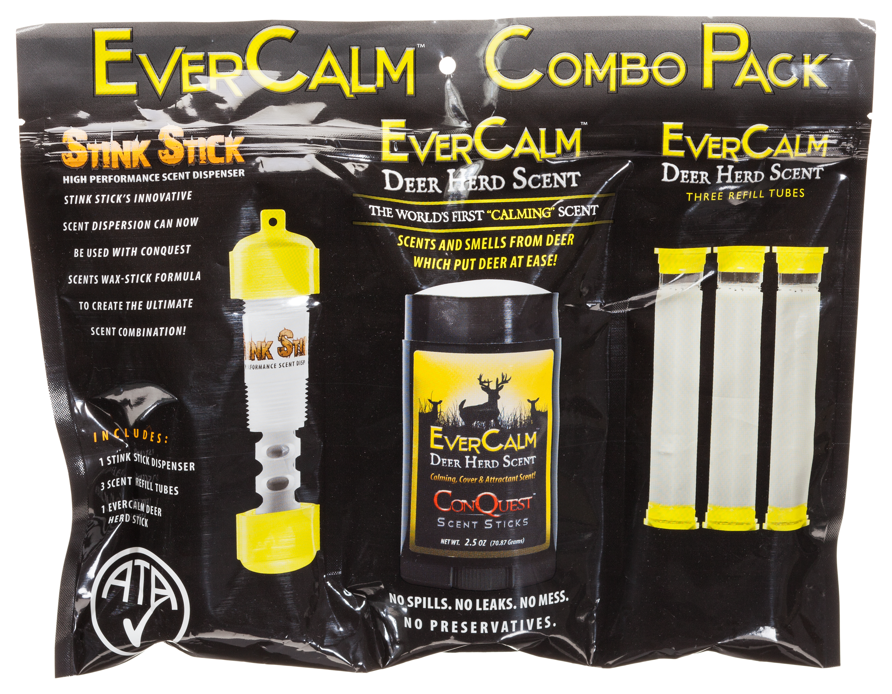 ConQuest EverCalm Deer Herd Scent and Stink Stick Combo Pack