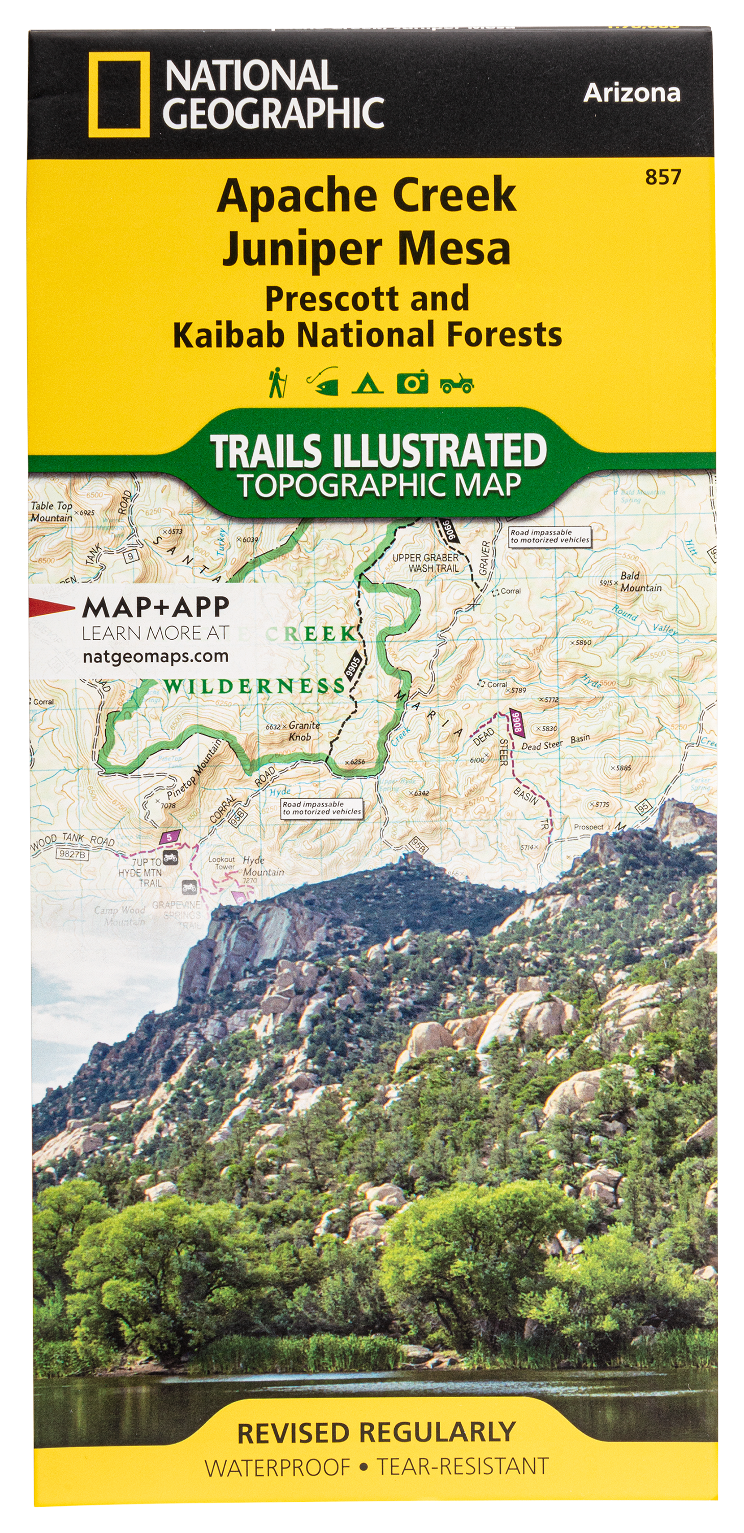 National Geographic National Forests Trails Illustrated Topographic Map Series - Arizona - Apache Creek, Juniper Mesa - SE - National Geographic