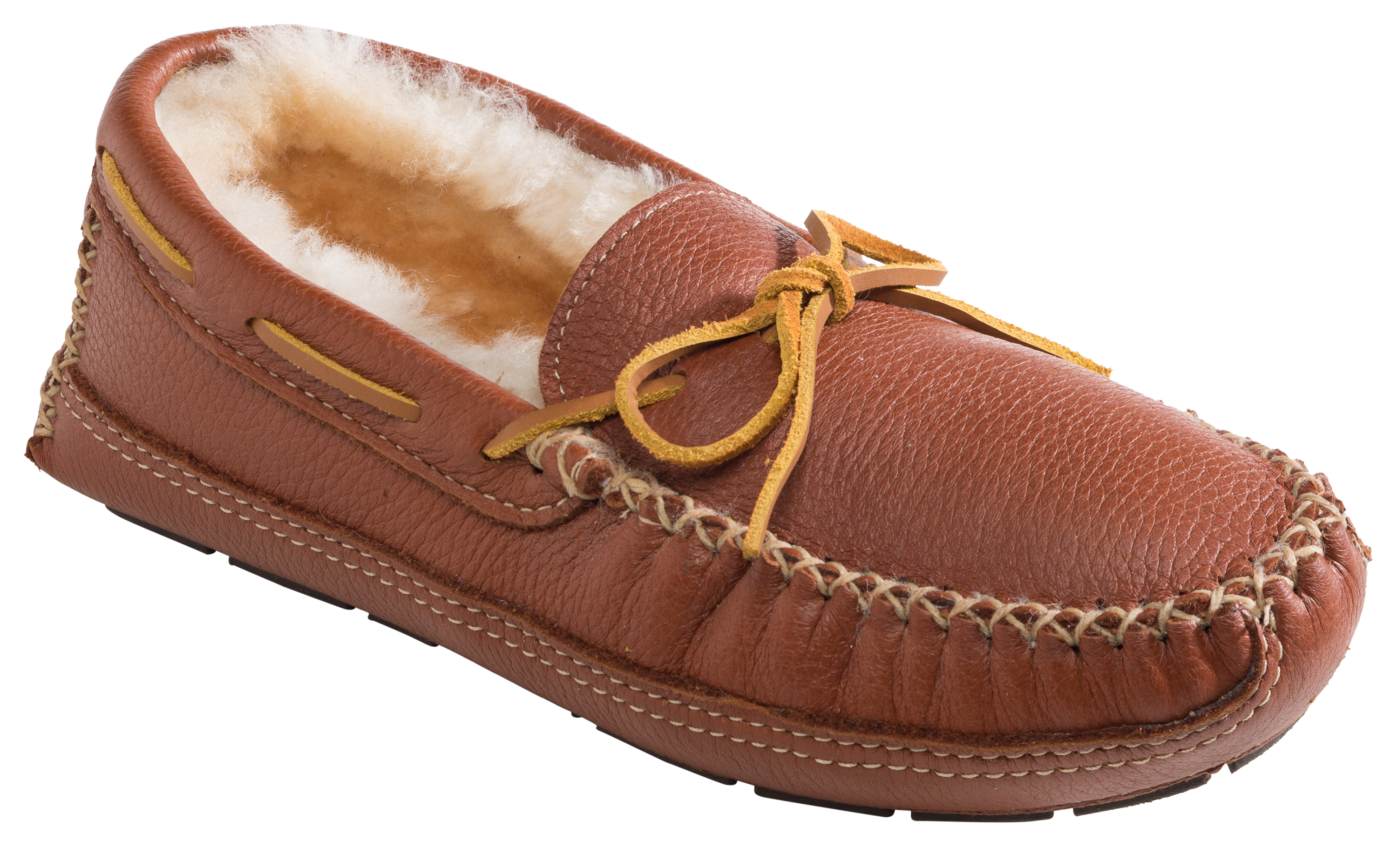 Minnetonka Moccasin Moose Moccasin Slippers for Men - Carmel - 9M