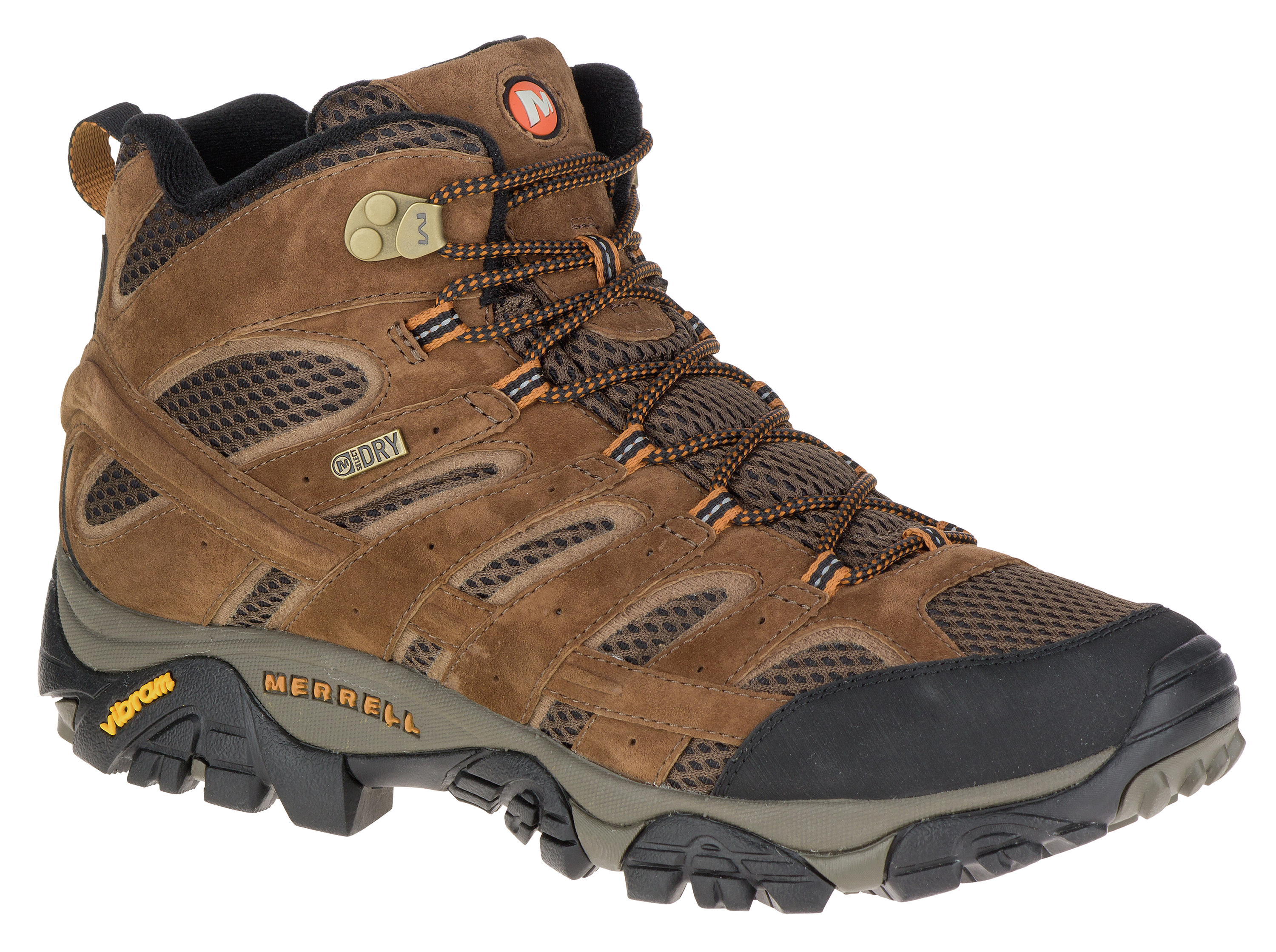 Merrell Moab 2 Mid Waterproof Hiking Boots for Men - Earth - 9.5M