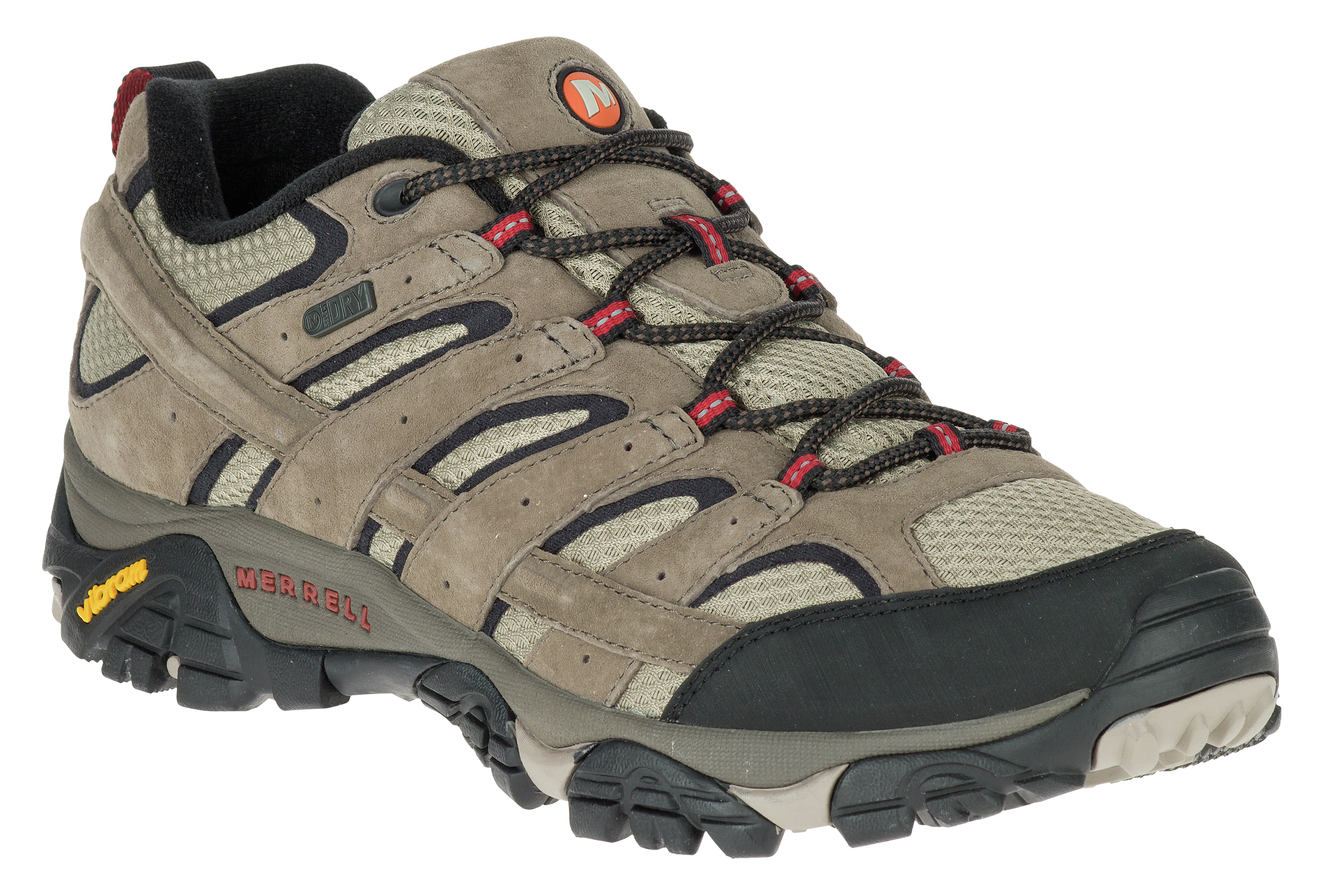 Merrell Moab 2 Waterproof Hiking Shoes for Men - Bark Brown - 13W
