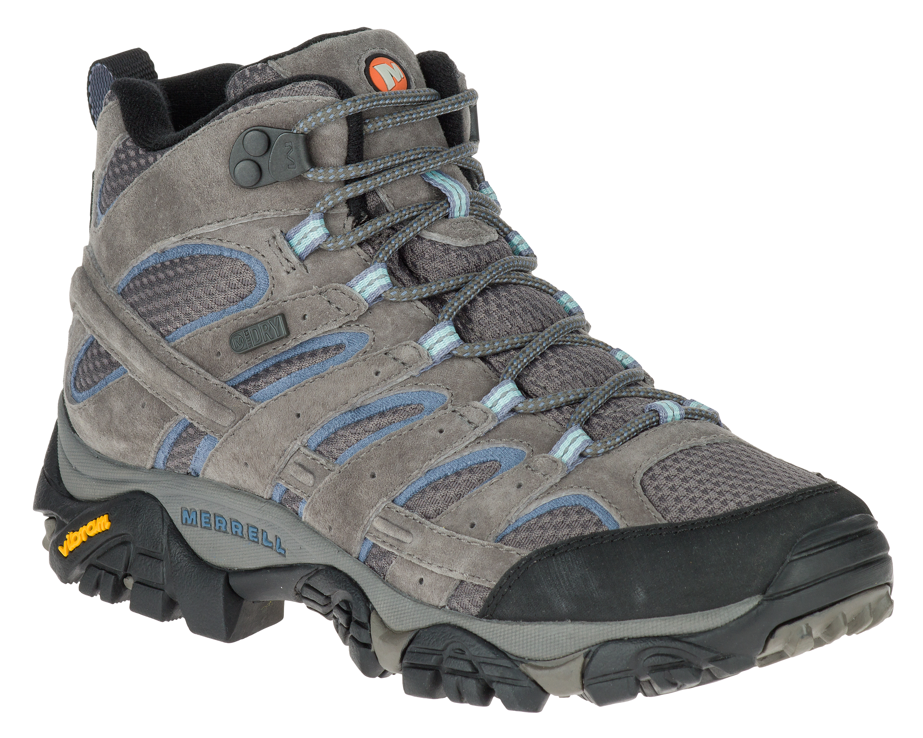 Merrell Moab 2 Mid Waterproof Hiking Boots for Ladies - Granite - 9M