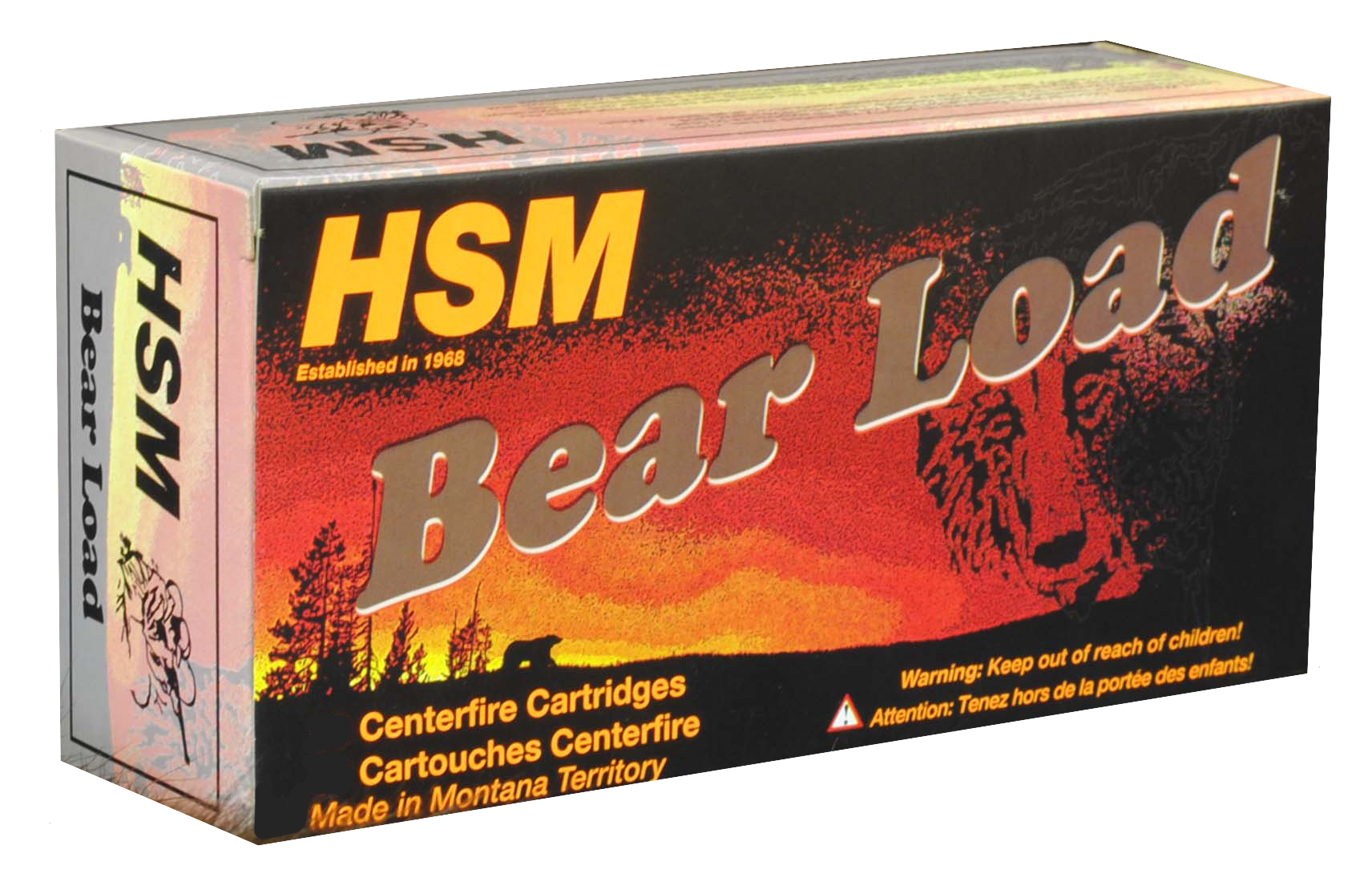 HSM Bear Load .460 S&ampW Magnum 325 Grain Wide Flat Nose Handgun Ammo