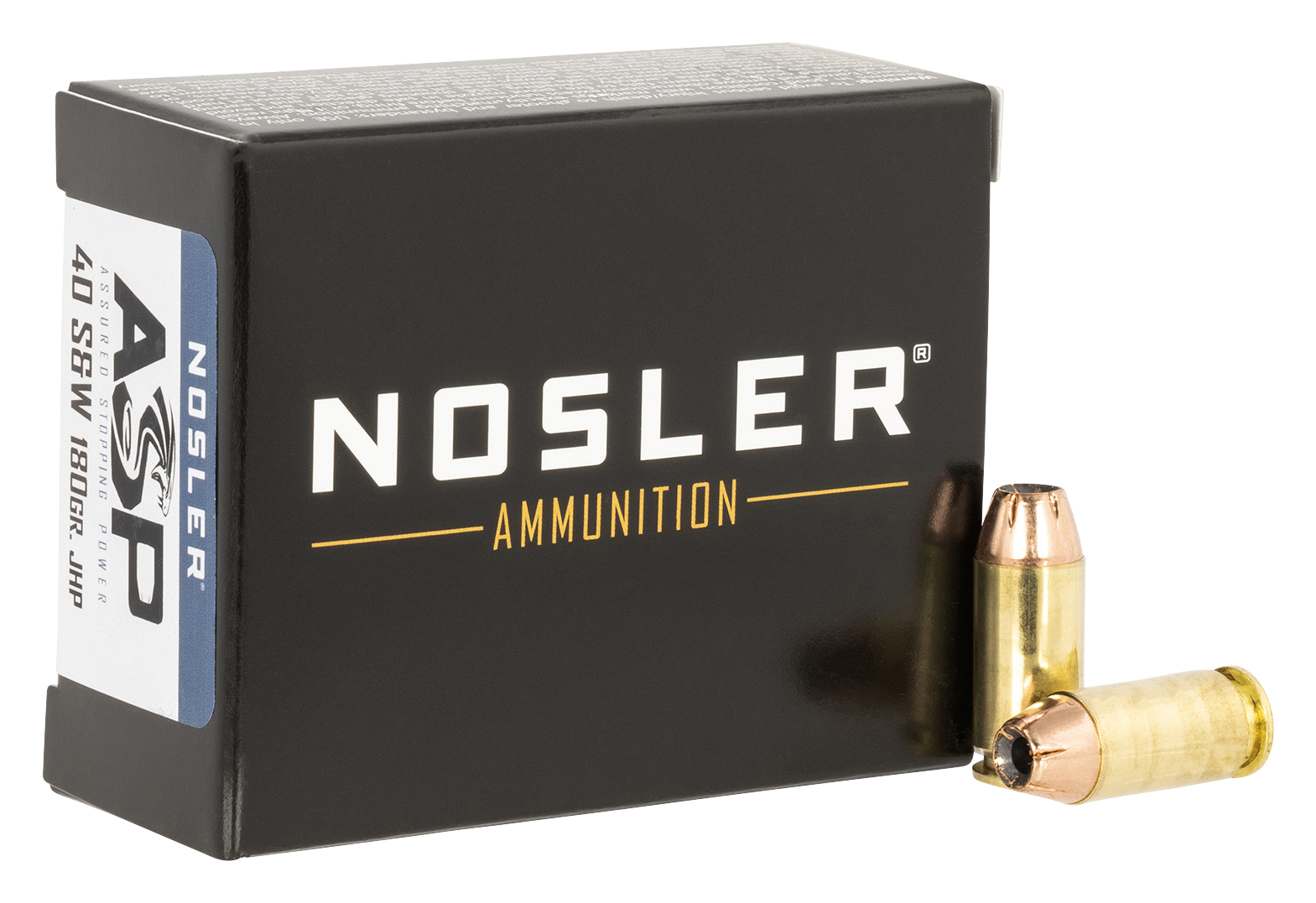 Image of Nosler Match Grade JHP .40 Smith &Wesson 180 Grain 1005 Velocity Handgun Ammo