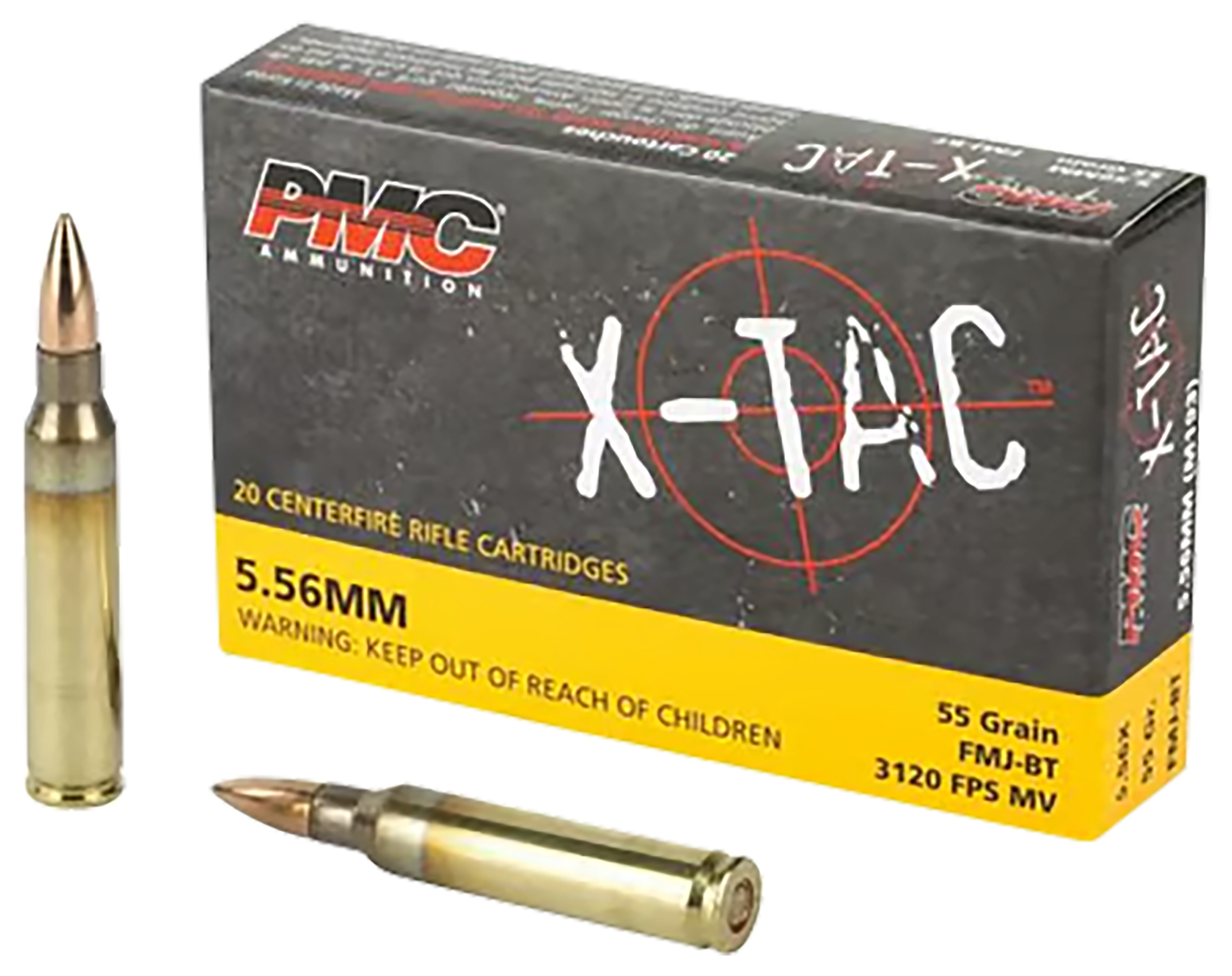 PMC X-Tac Battle Pack 5.56x45mm 55 Grain Centerfire Rifle Ammo